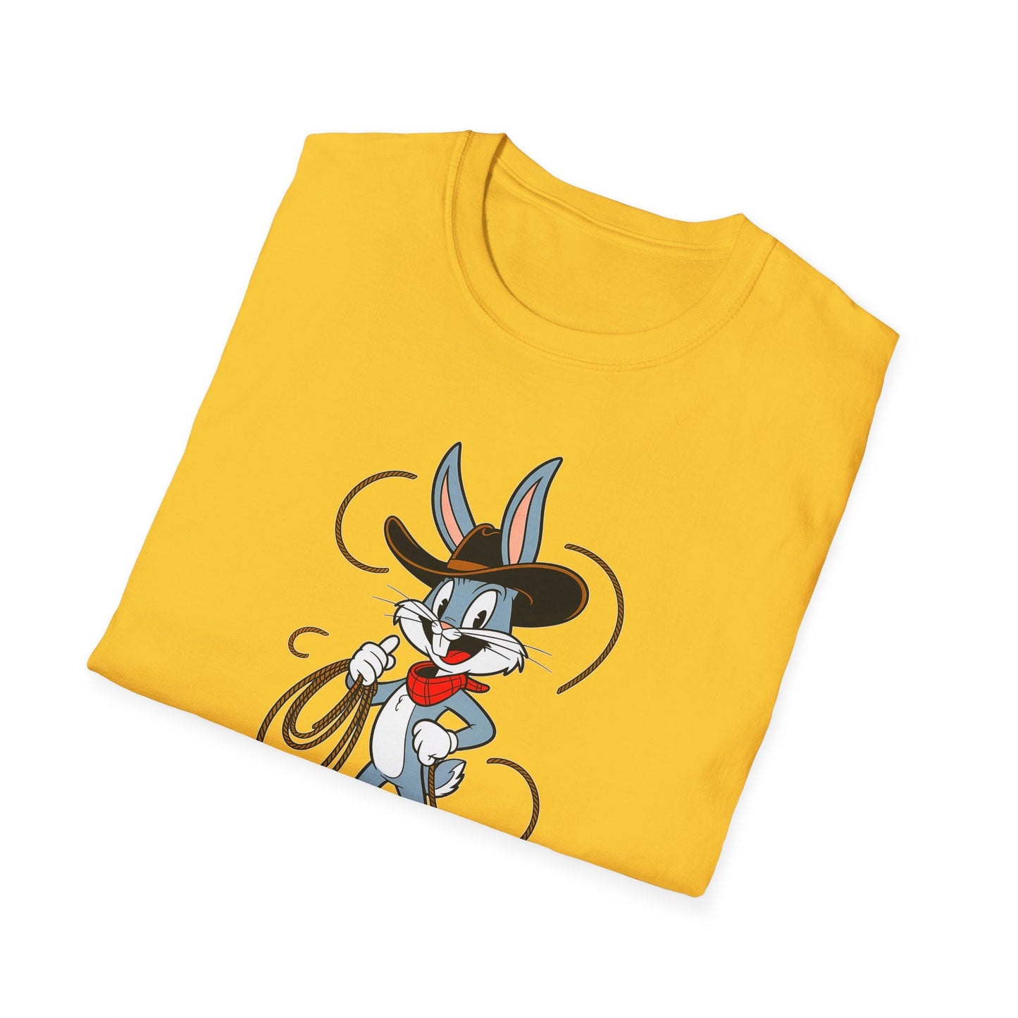 Bugs Bunny T Shirt Unisex Gildan Softstyle 64000 Cartoon Animation Tee With Art Design Artwork