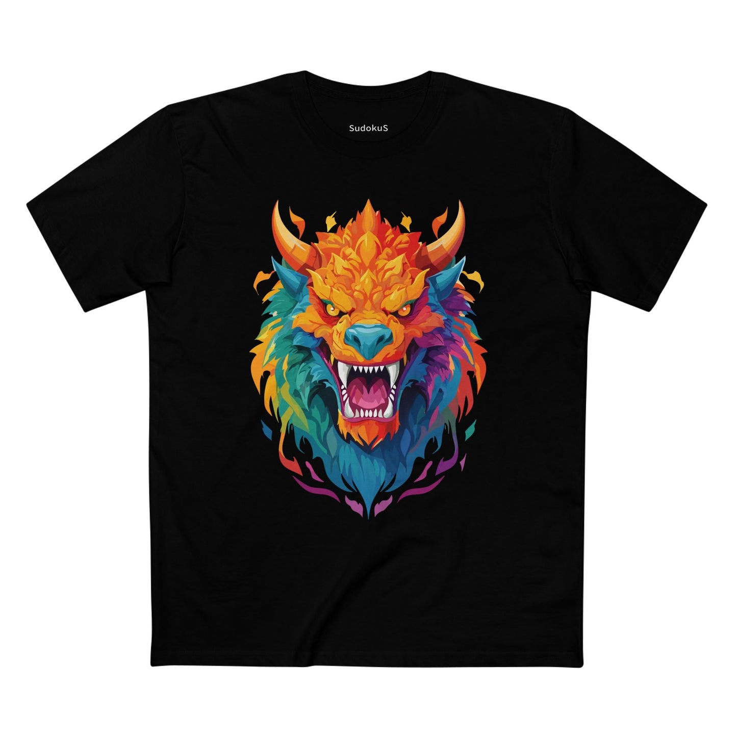 Cartoon Monsters Graphic Unisex 100 Cotton Staple Tee 14