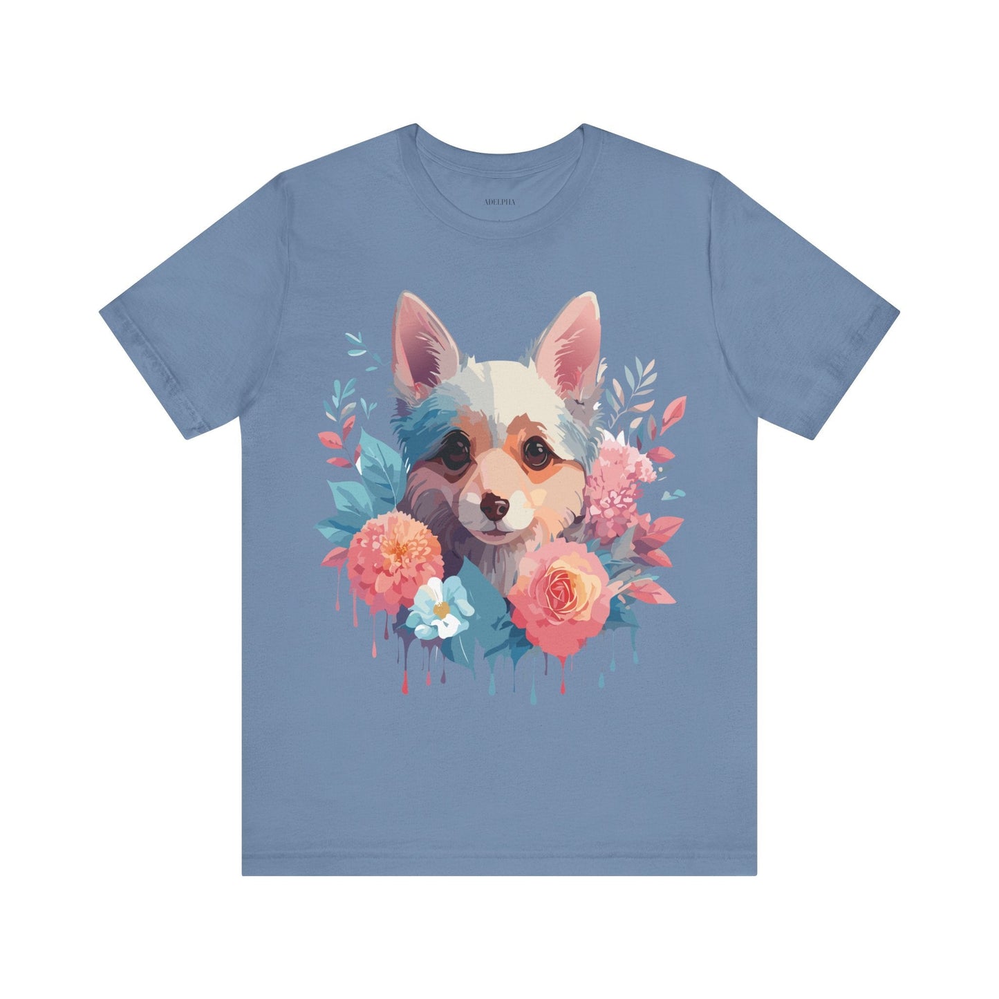 Dog Graphic Tee Unisex Short Sleeve Premium Vintage Inspired Artwork From Adelpha