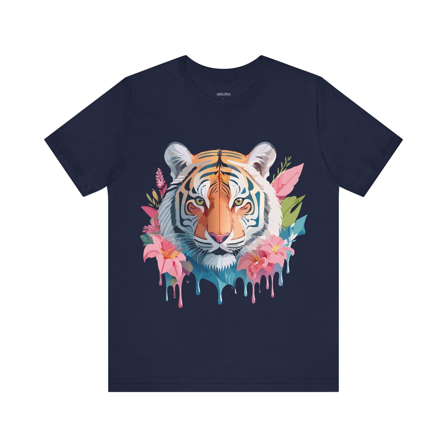 Tiger Graphic Unisex 100 Cotton Vintage Art with Animal Tee 13