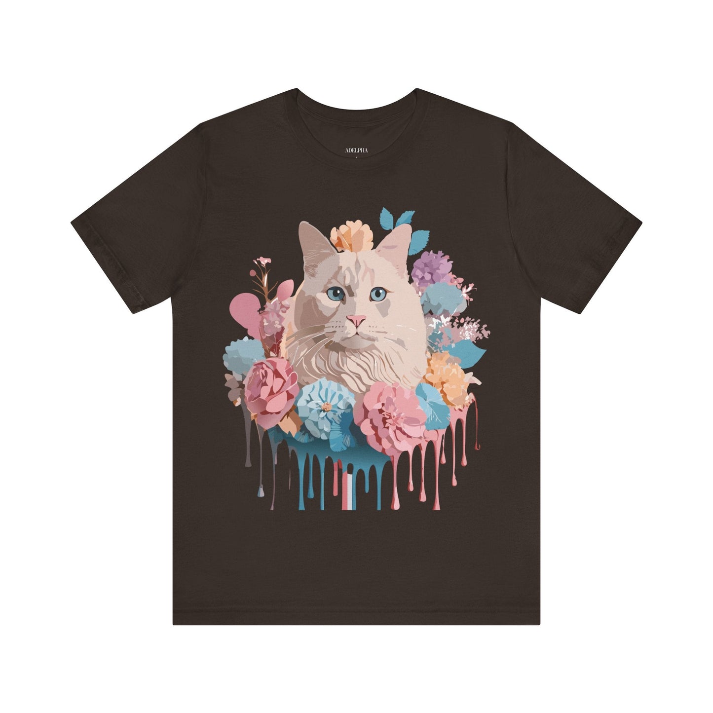 Cat Graphic Unisex 100 Cotton Vintage Design Tee 4