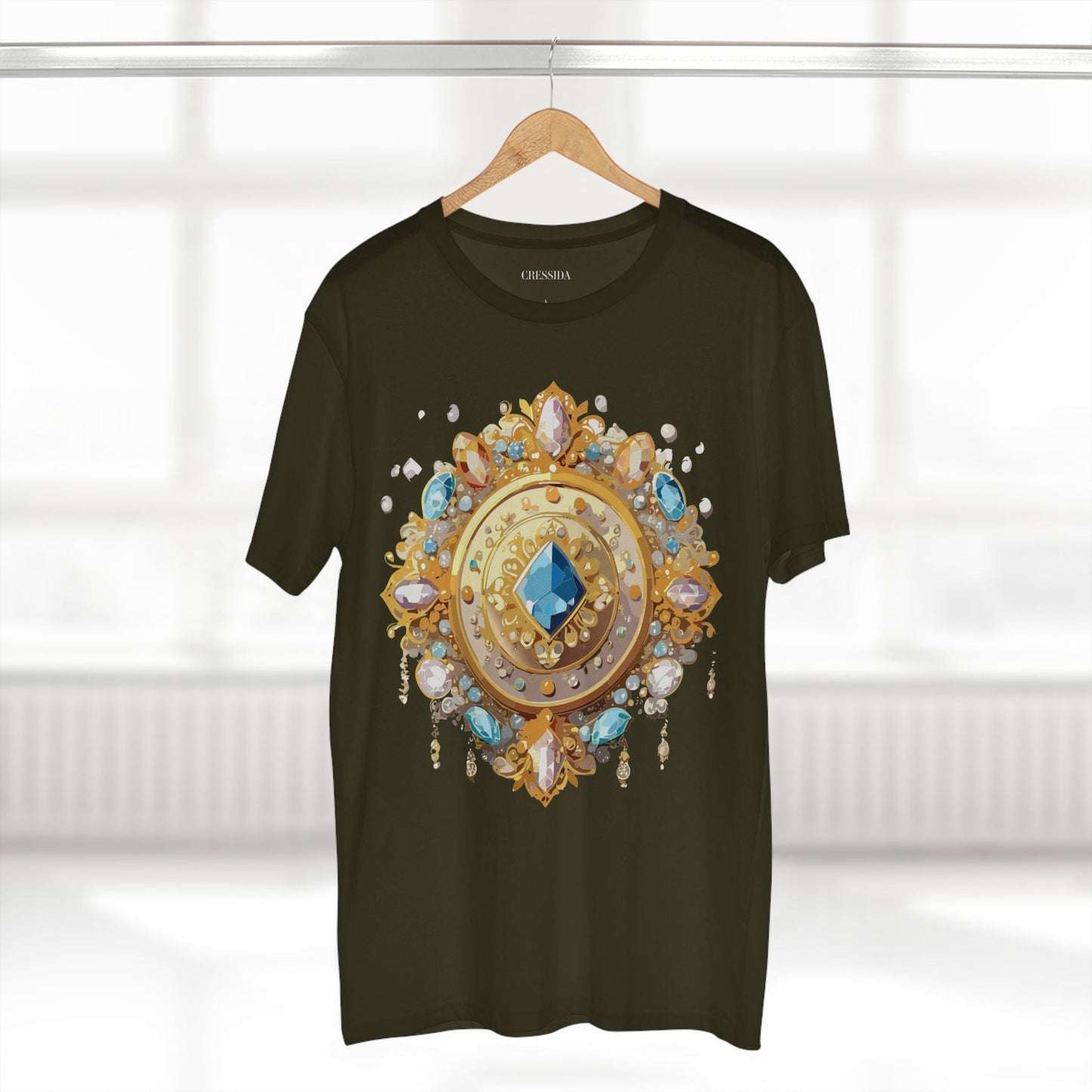 Medallion Graphic T-Shirt Unisex 100 Cotton With Gold Art Design Medal Tee 23