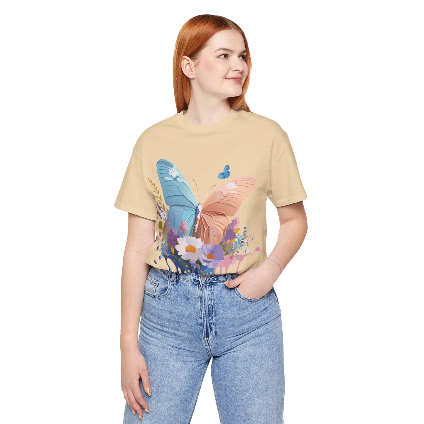 Butterfly Graphic Tee By Adelpha Unisex Vintage Inspired Art Shirt