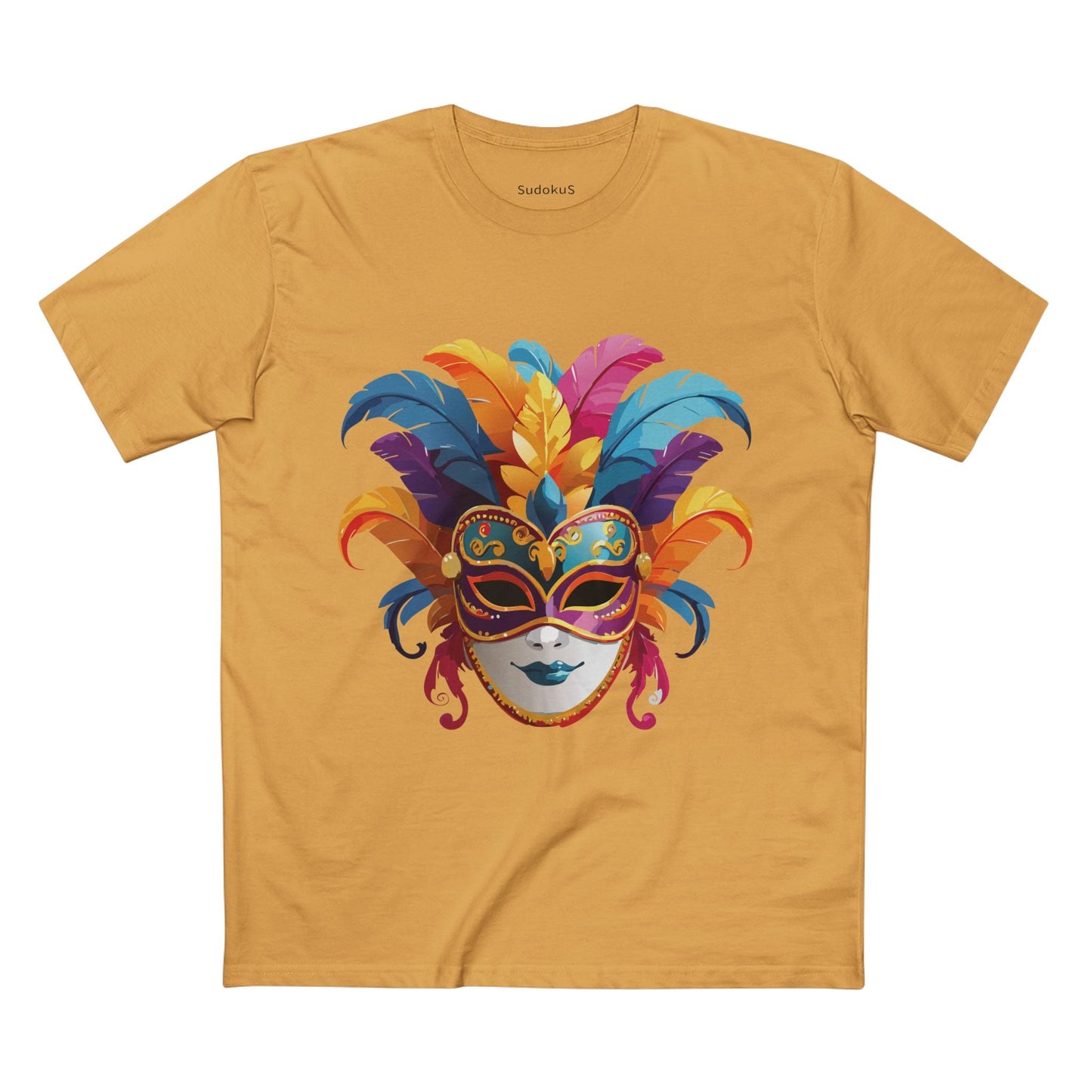 Mask Graphic Unisex 100 Cotton Staple Tee 13