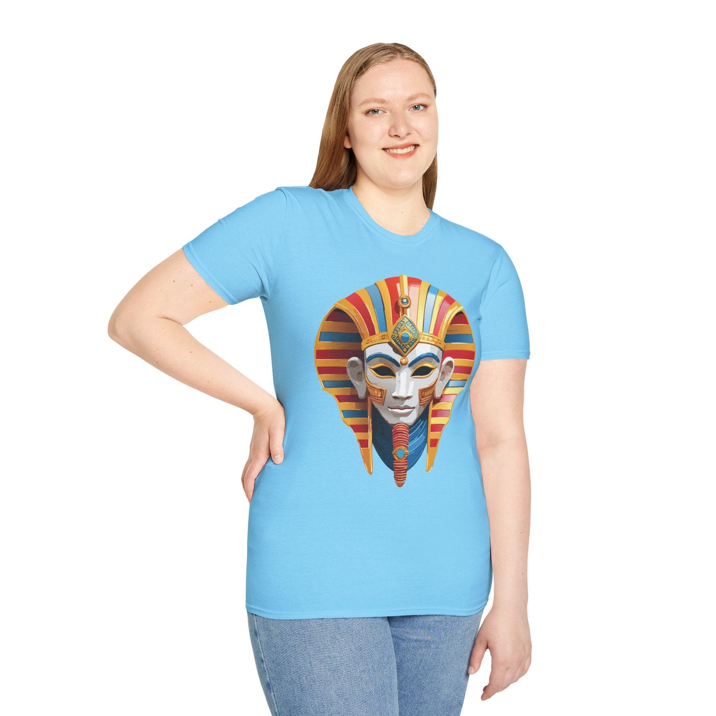 Mask Tee Shirt Unisex Art Design Masquerade Tee Gildan Softstyle 64000 Lightweight Cotton