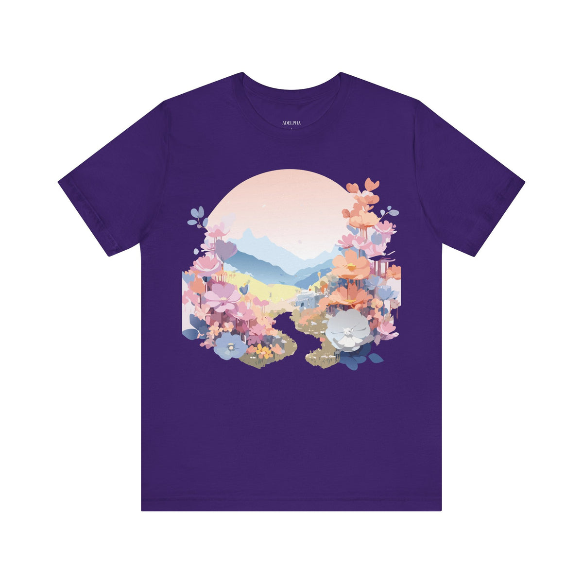 Floral Graphic Tee Shirt - Bella+Canvas Unisex 100 Cotton 43