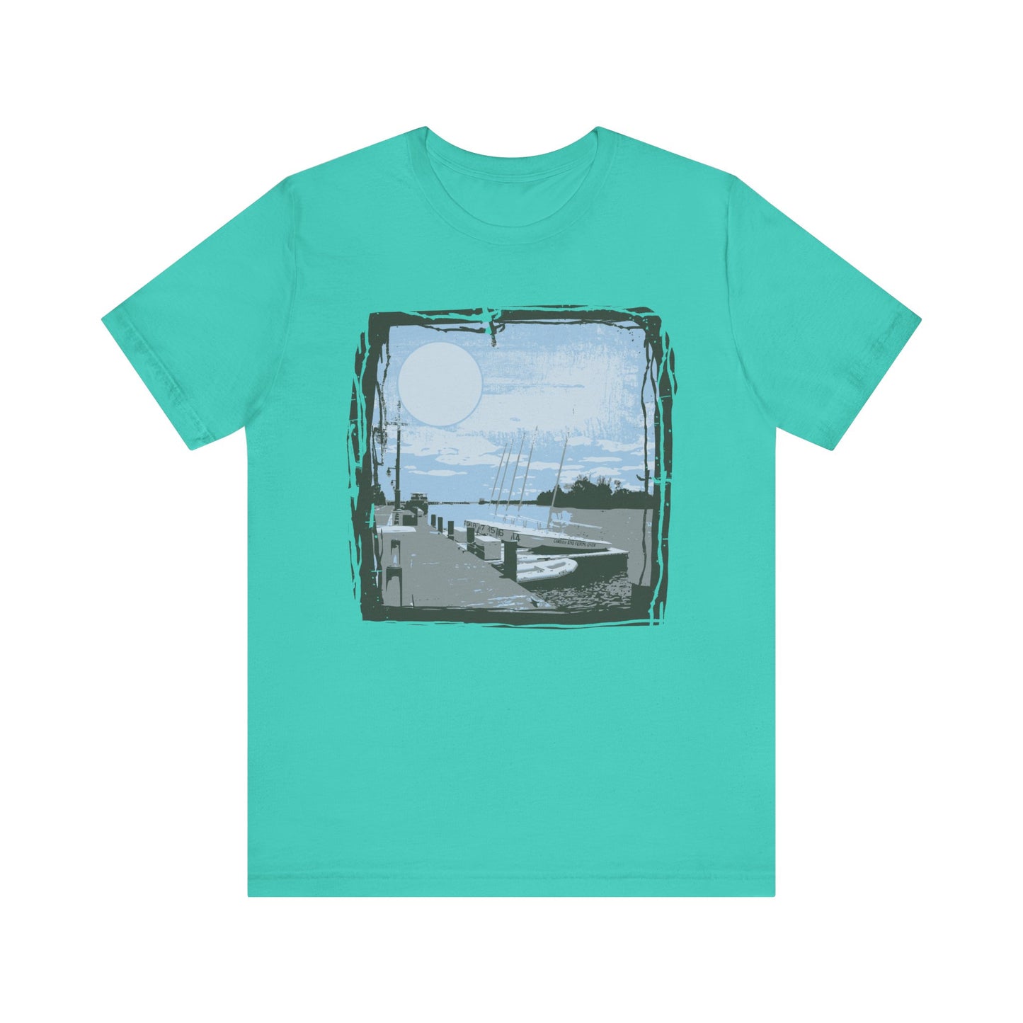 Yacht Club Retro Poster Graphic Design Tee, Yacht Club Shirt, Vintage Tees, Art Design T-Shirt, Graphic Tee, Retro Art Shirts