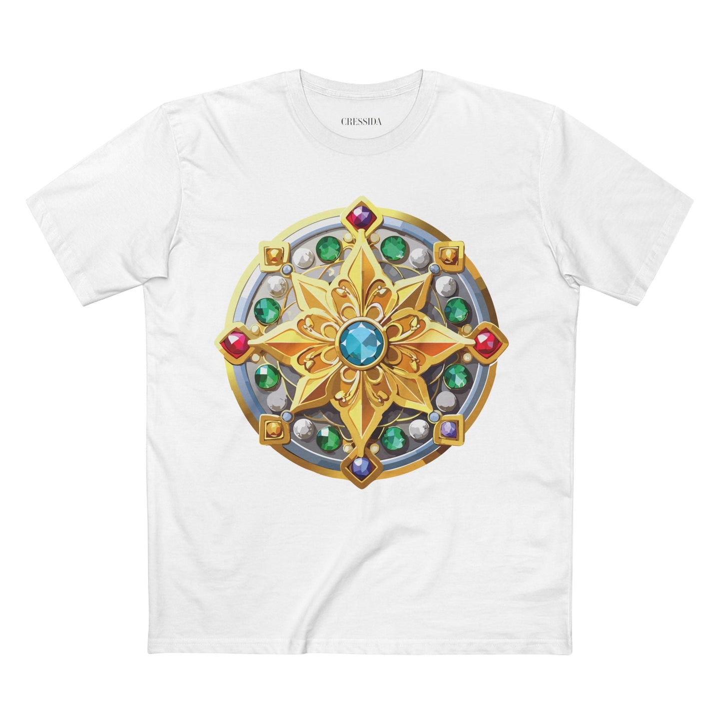 Medallion Graphic T-Shirt Unisex 100 Cotton With Gold Art Design Medal Tee 1