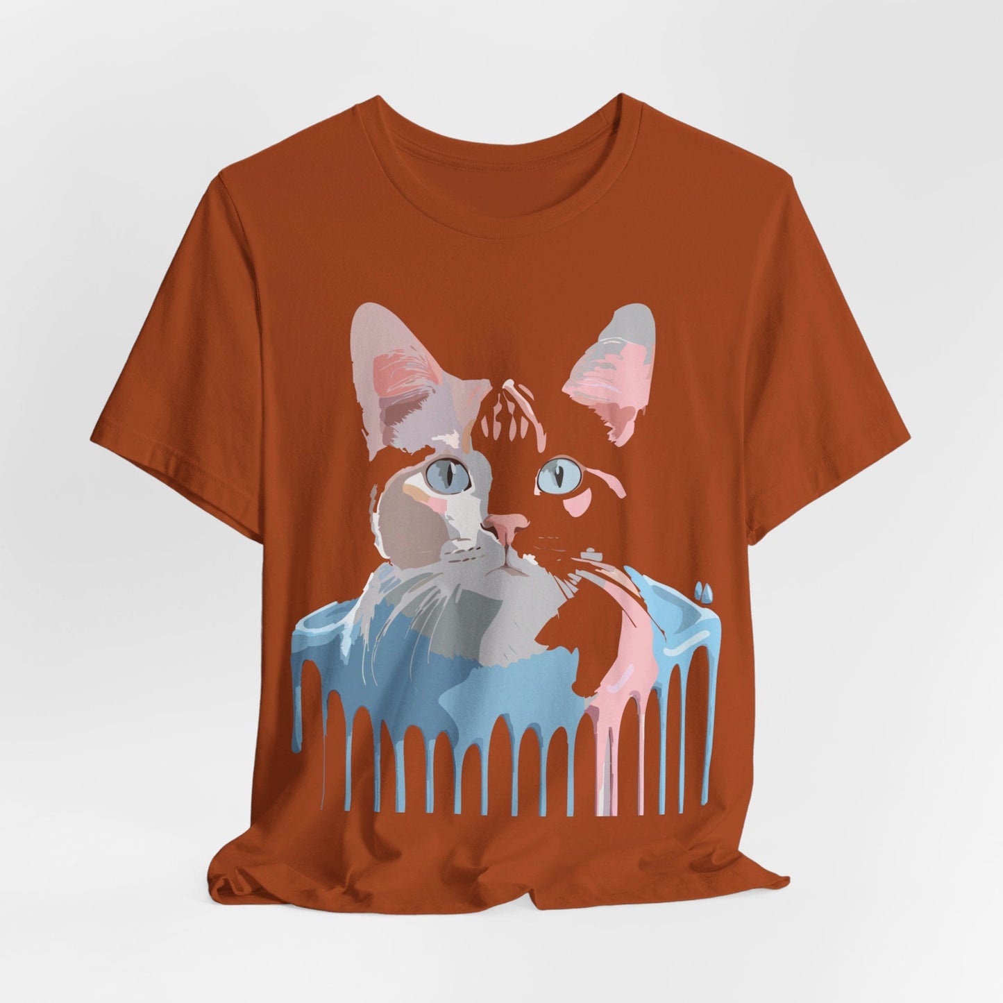 Cat Graphic T Shirt Unisex Short Sleeve Tee Vintage Inspired Artwork Adelpha