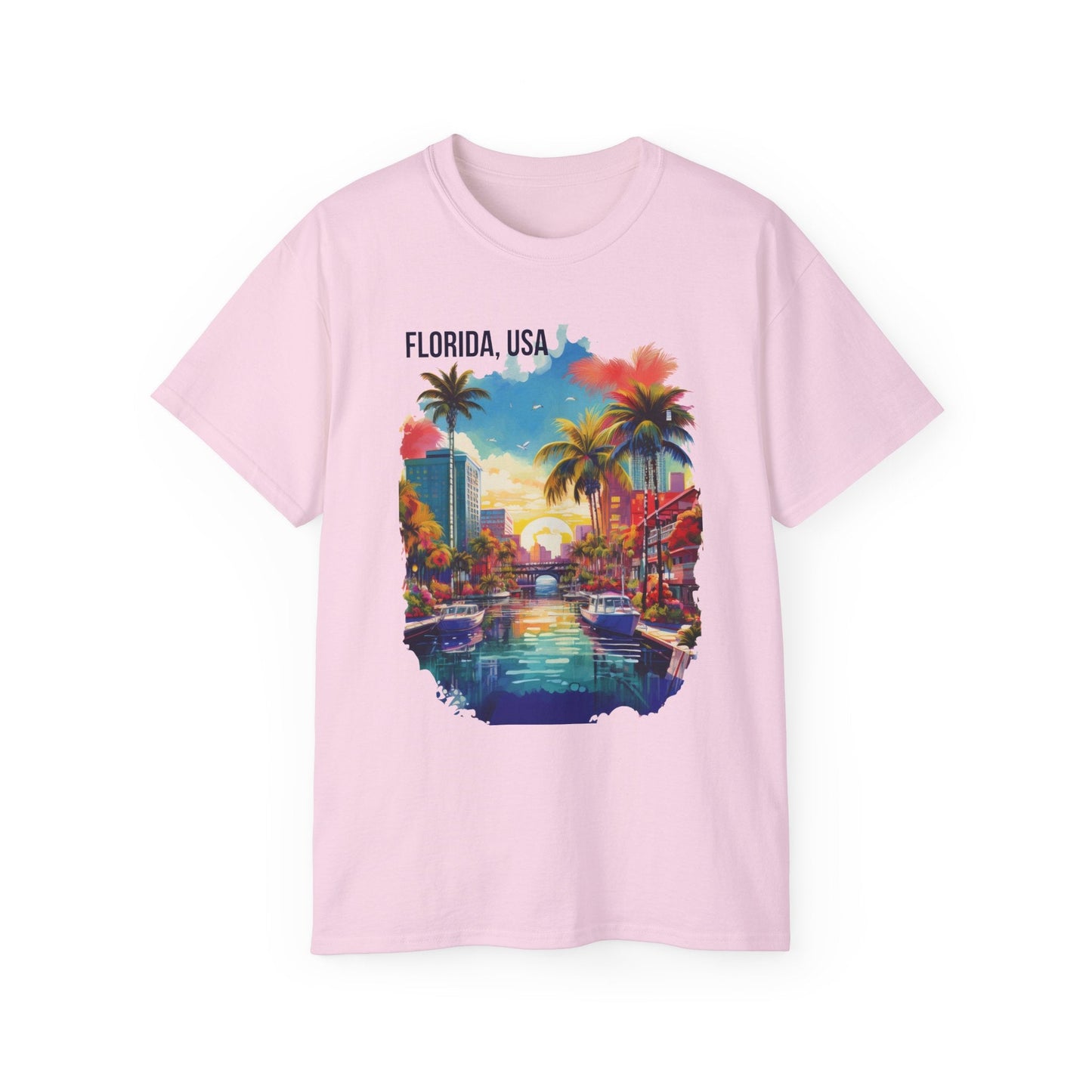 Florida Graphic Unisex Cotton T‑Shirt 1