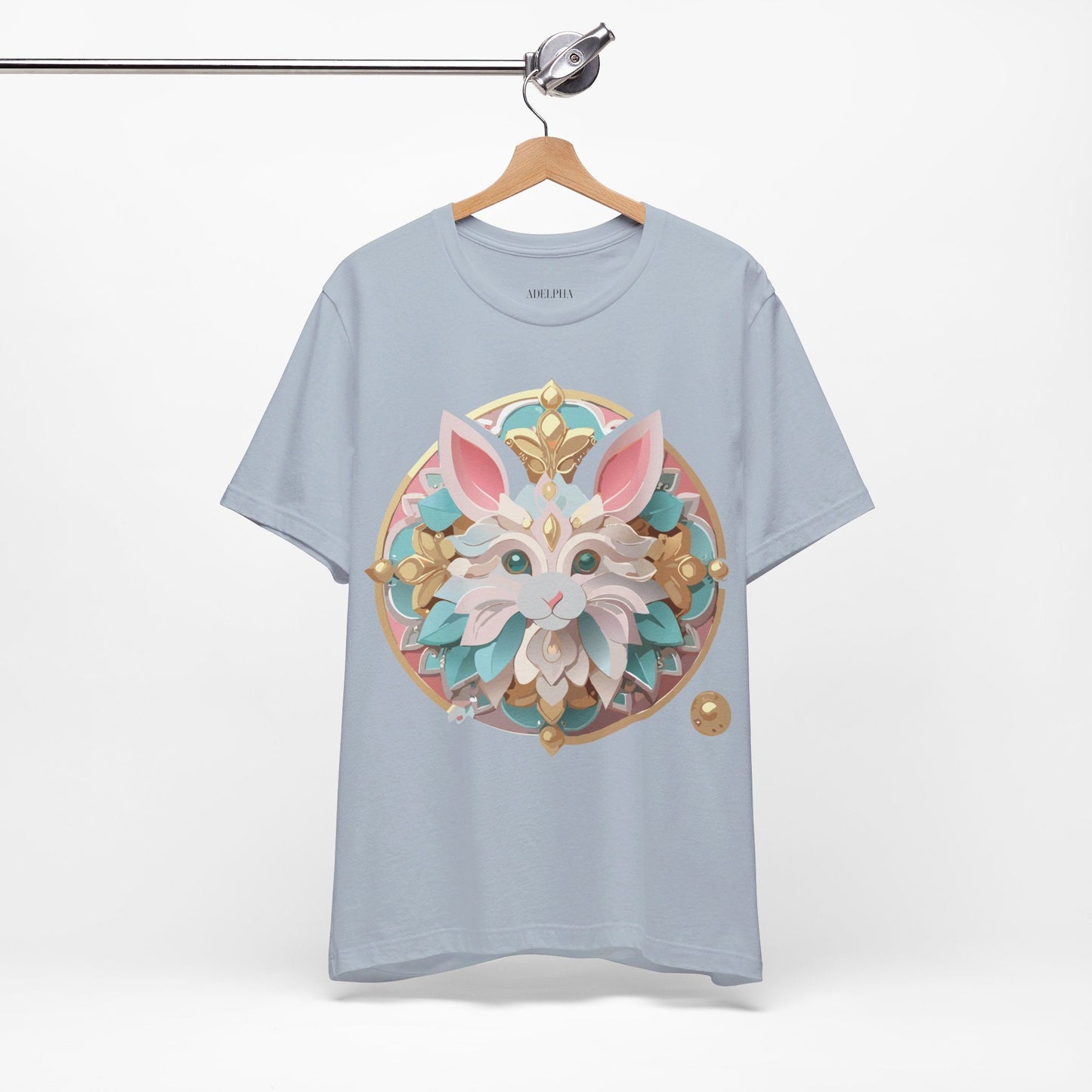 Medallion Graphic Unisex 100 Cotton Vintage Animal Medal Artwork Tee 88