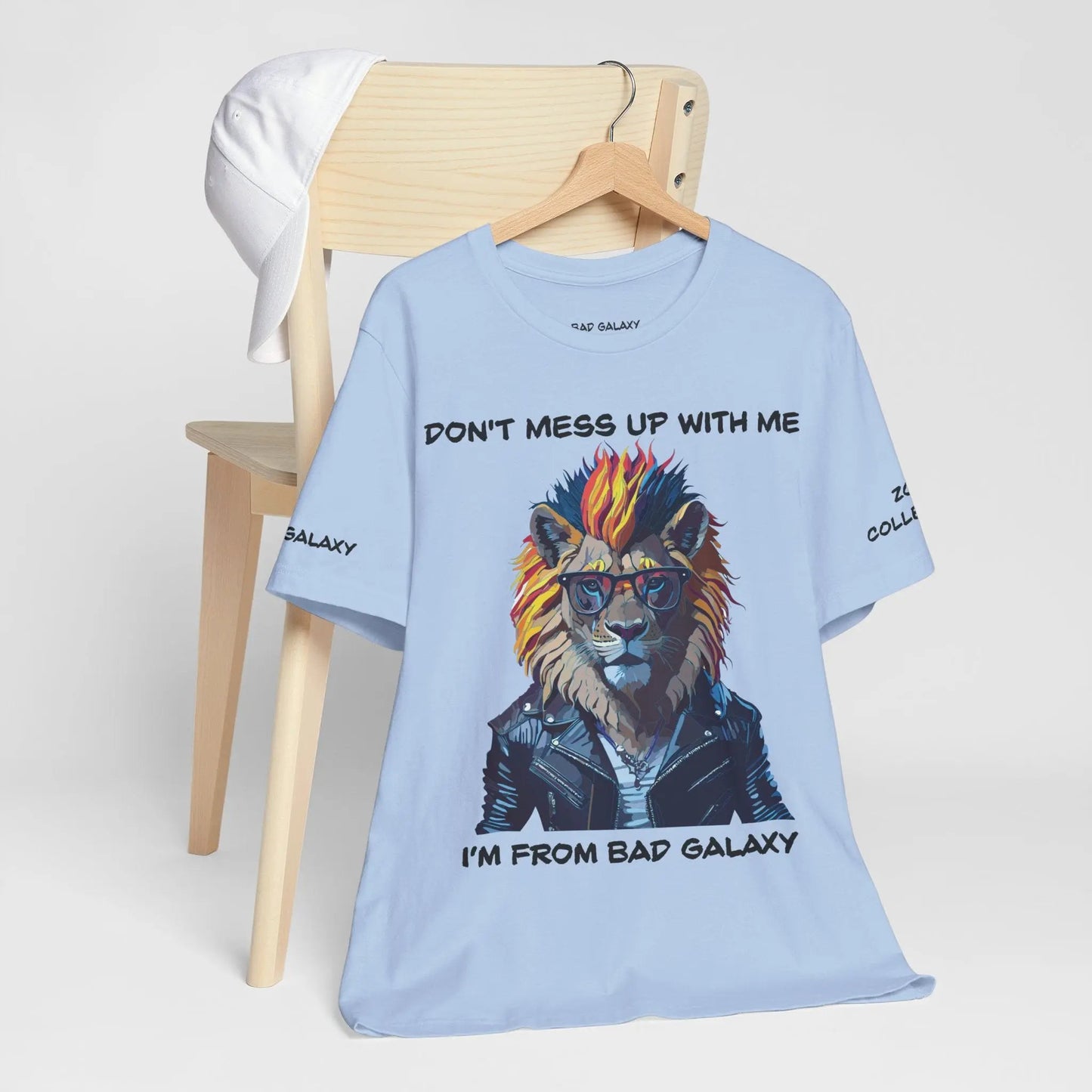 Animal T Shirt From Bad Galaxy Made To Order 100 Percent Cotton Tee Eco Friendly Non Toxic Inks USA