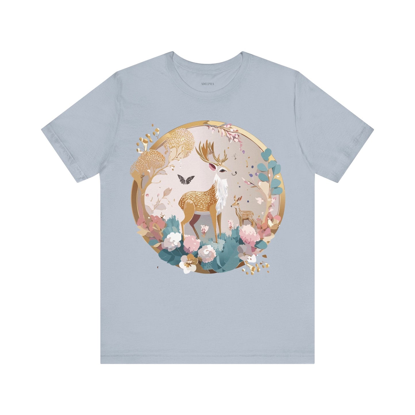 Medallion Graphic Unisex 100 Cotton Vintage Animal Medal Artwork Tee 13
