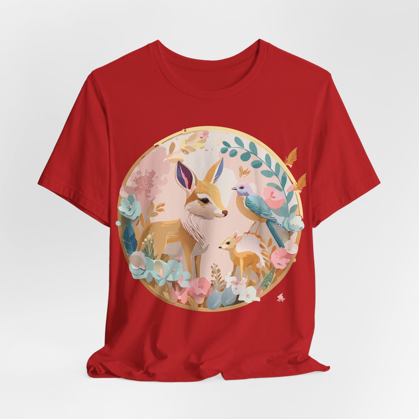 Adelpha Medallion Graphic Tee Unisex Short Sleeve Shirt Vintage Inspired Art Design