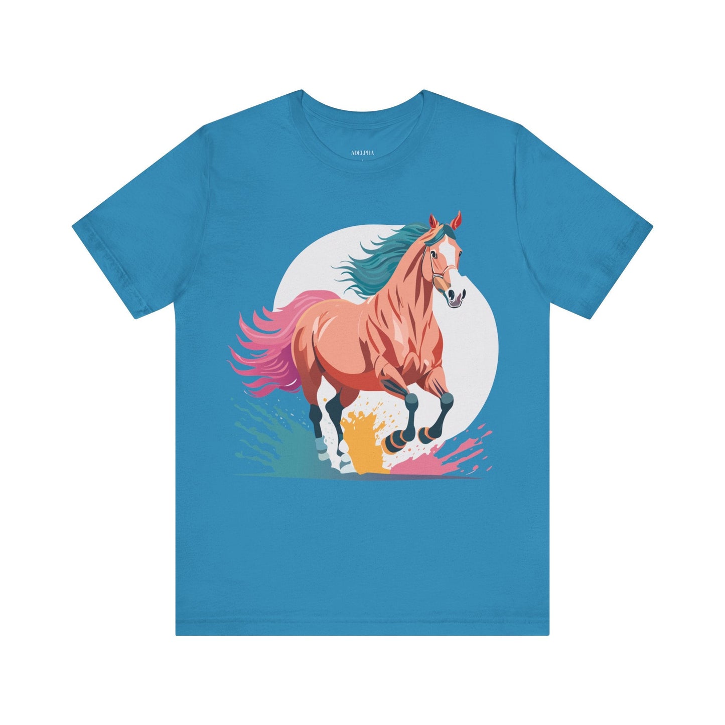 Horse Graphic T Shirt Unisex Adelpha Vintage Inspired Art Design Tee For Everyday Wear