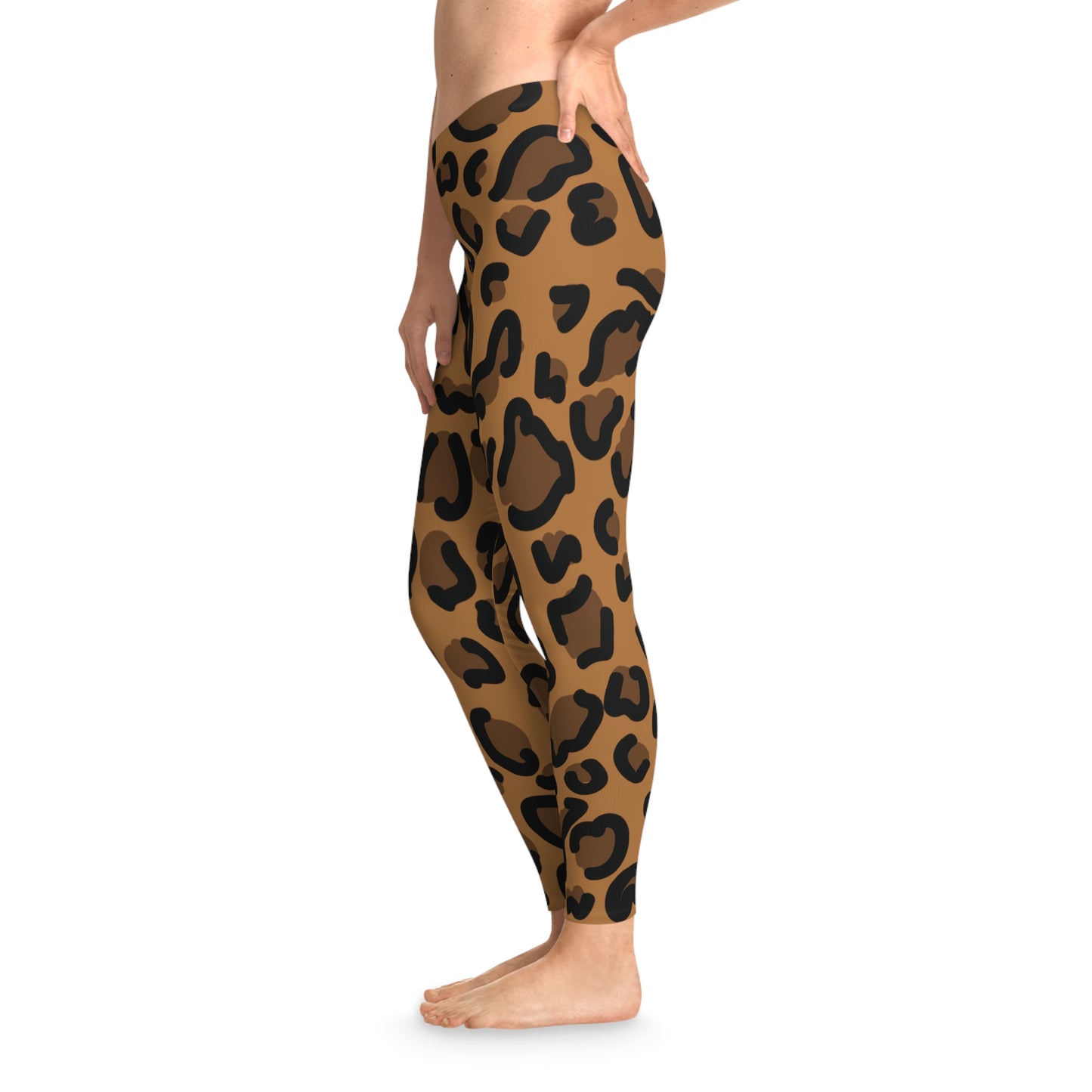 Leggings with animal print