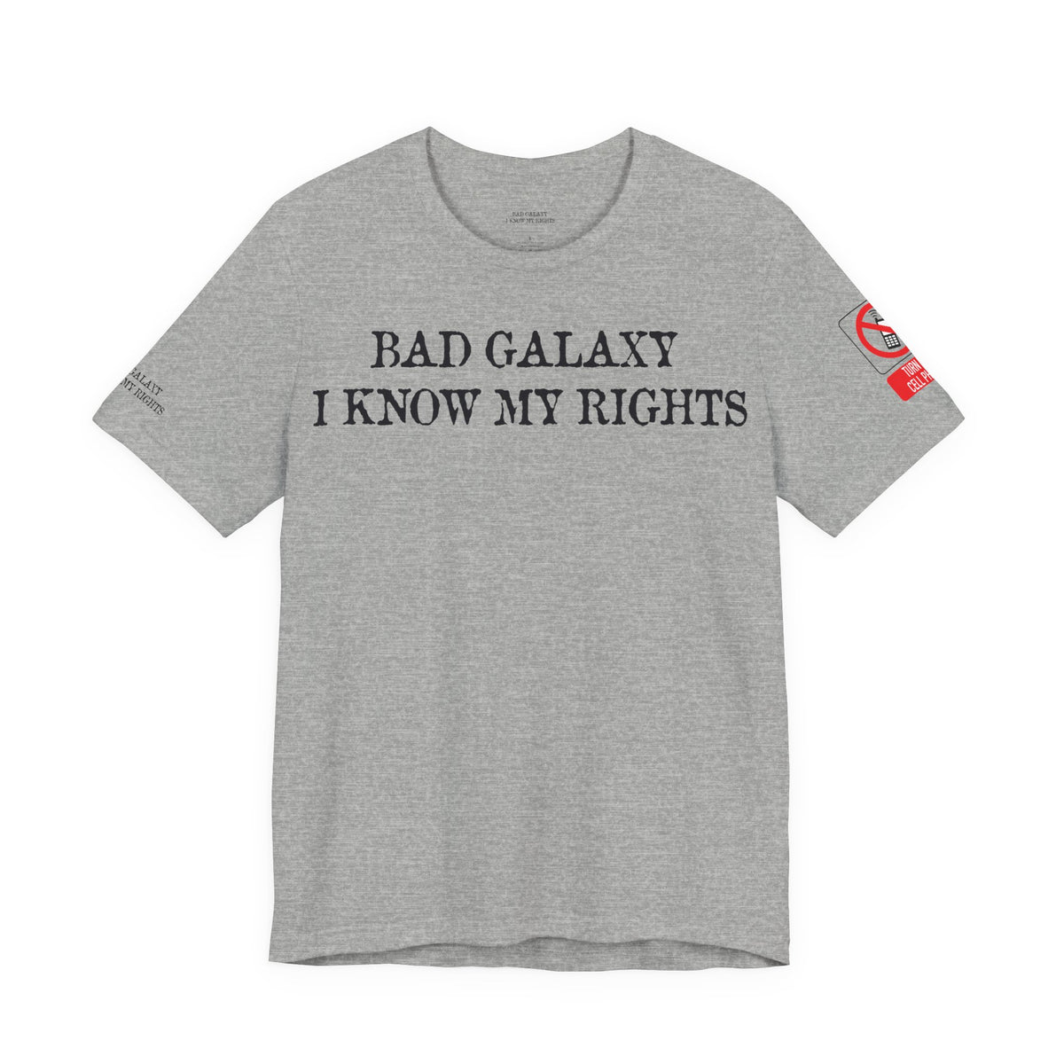 Art Red Stamp Graphic Unisex Cotton Bella+Canvas Tee with Art Design b98