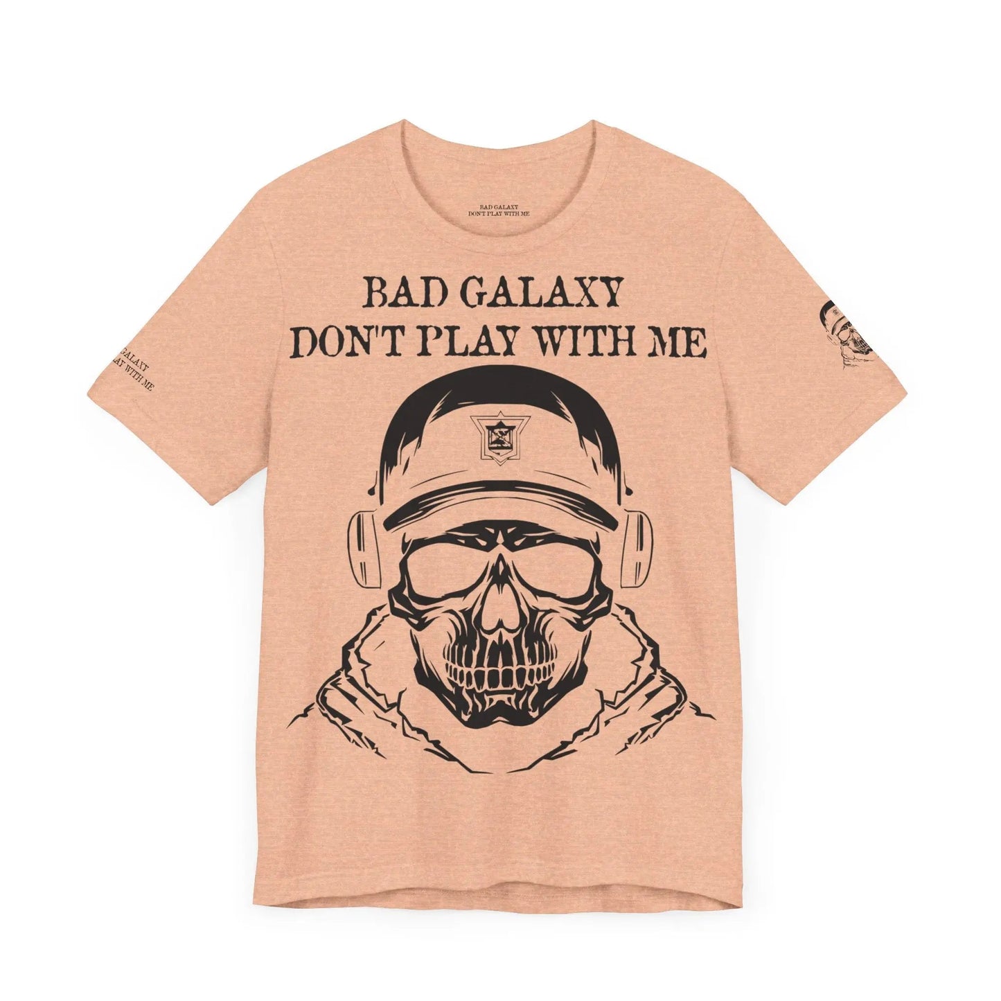 Bad Galaxy Skull T Shirt Made To Order 100 Percent Cotton USA Printed Tee With Eco Friendly Inks