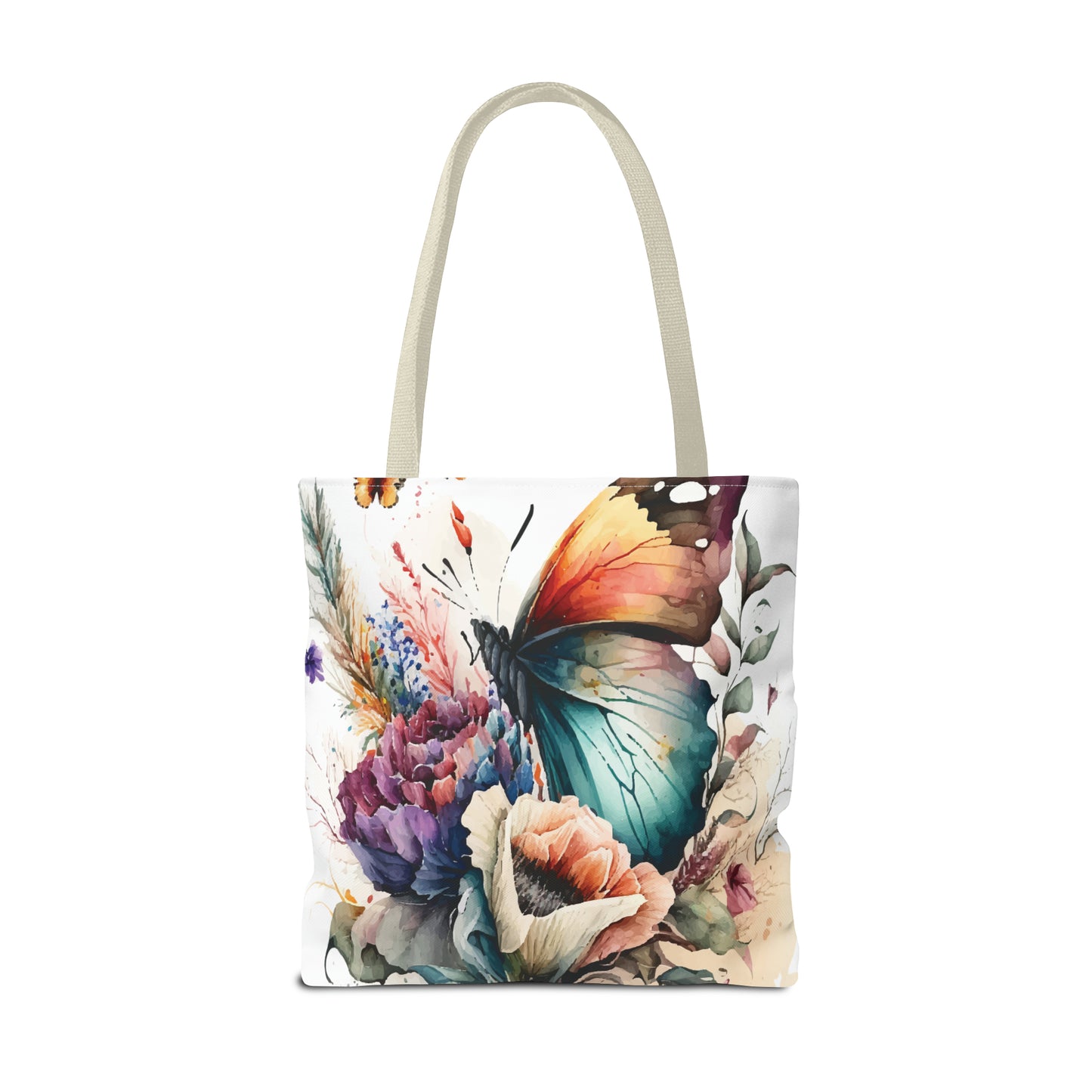 Canvas Bag with Butterfly Prints