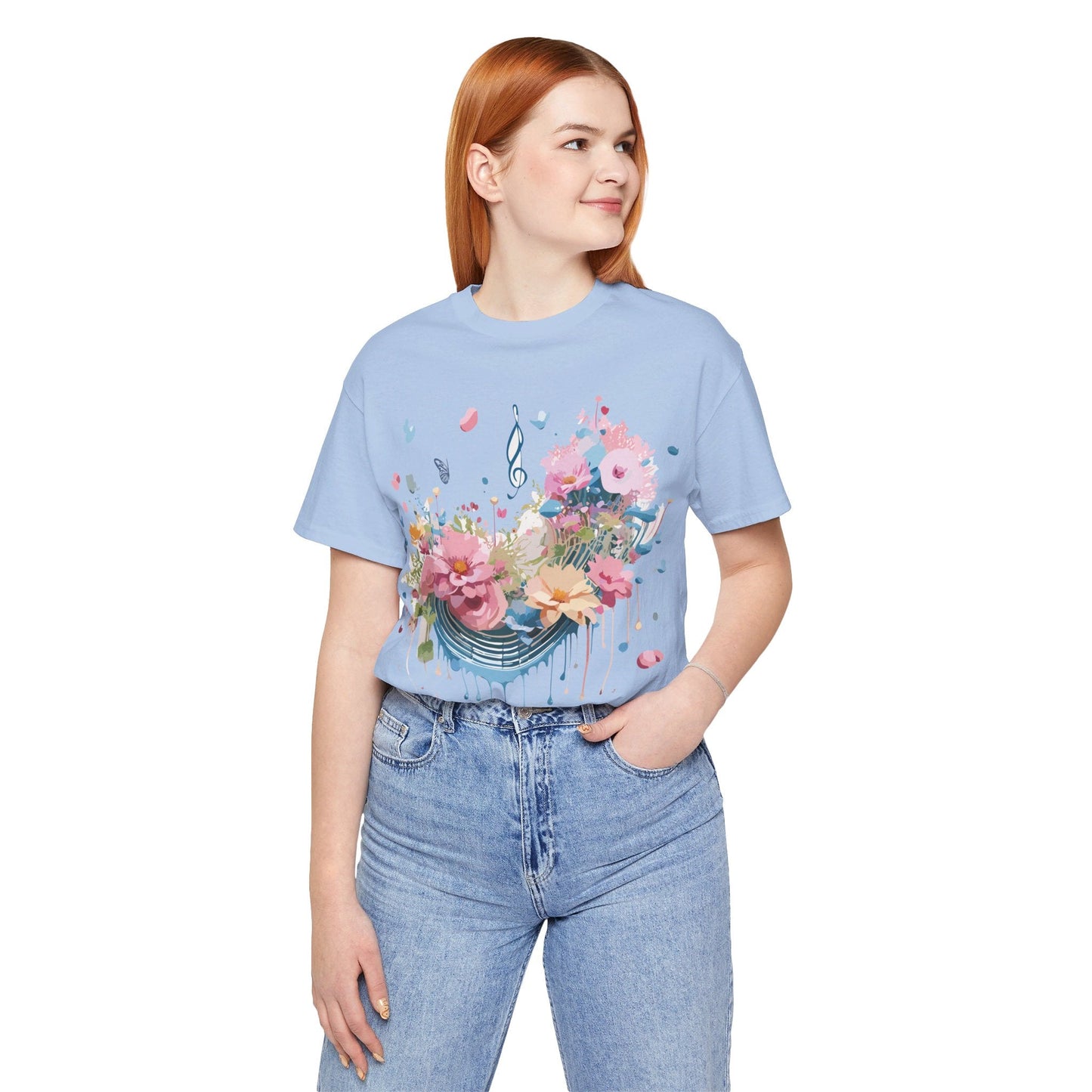 Adelpha Vintage Inspired Music Graphic Unisex T Shirt Tee For Everyday Casual Wear