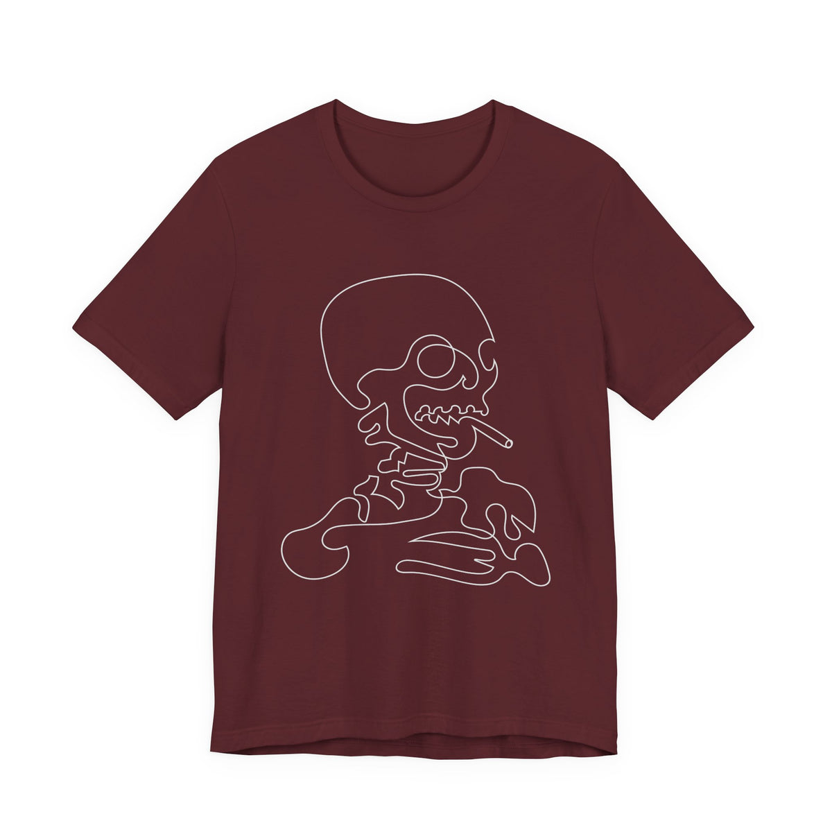 Camiseta unisex de algodón con calavera