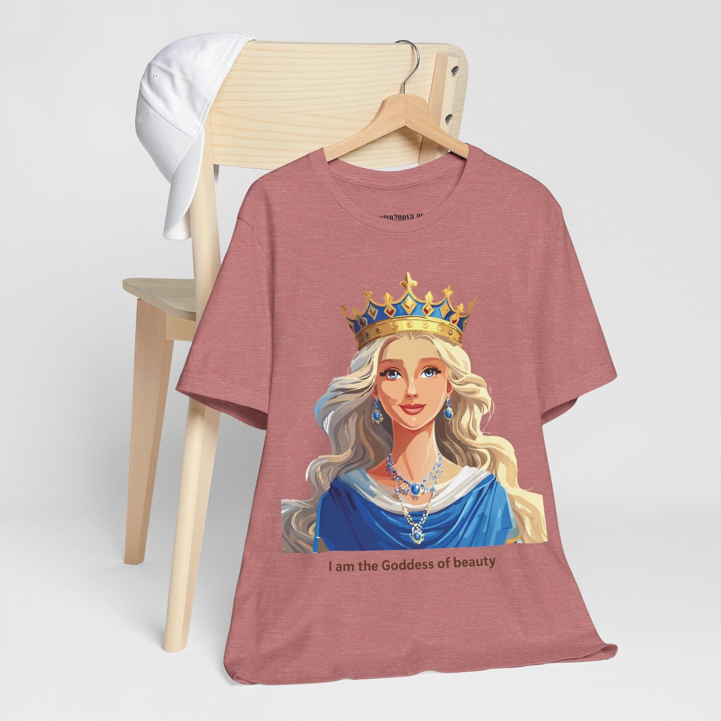 Goddess Graphic Tee Unisex Short Sleeve Original Art by Retro2Nova Premium Cotton