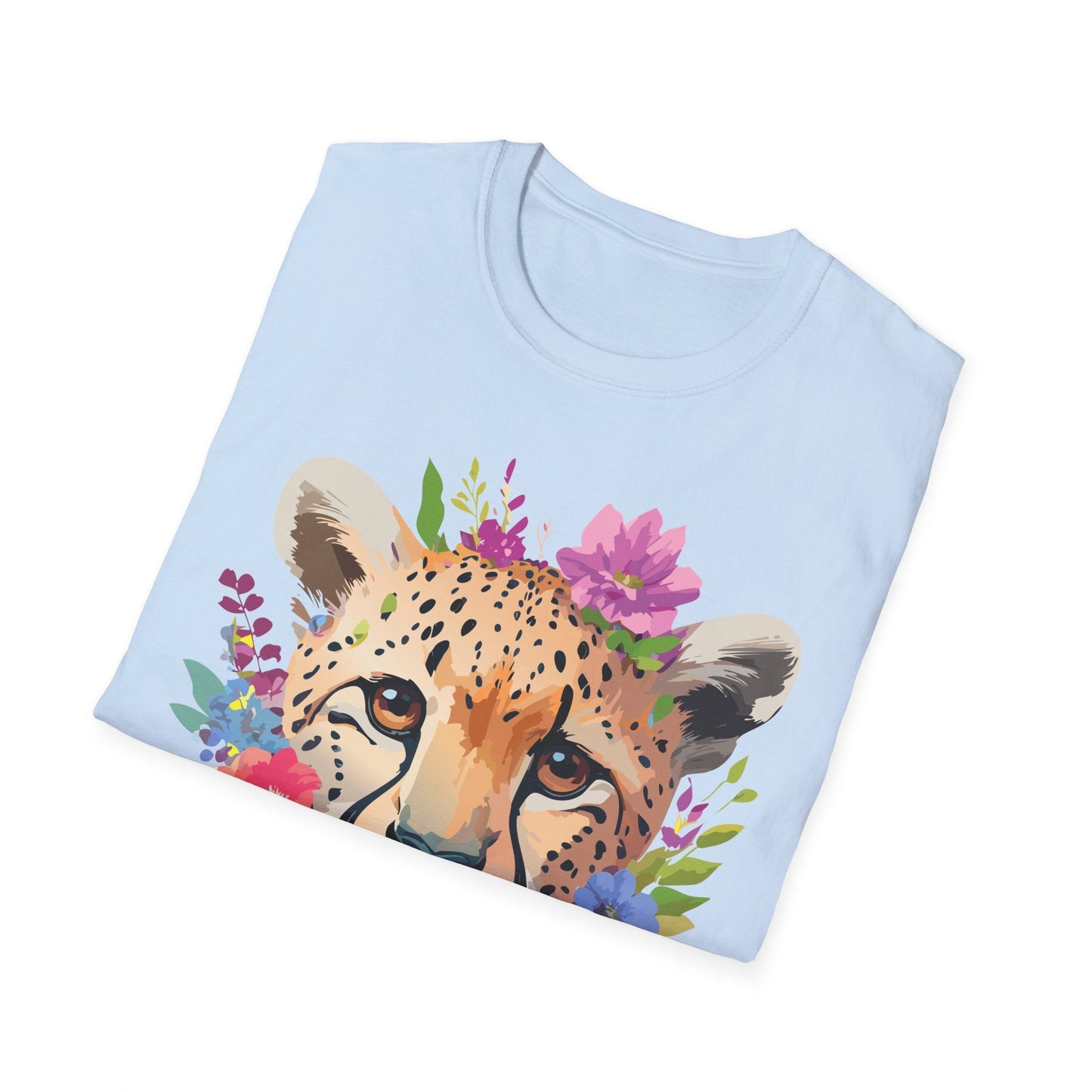 Cheetah Print Unisex Softstyle T Shirt Gildan 64000 Tee For Everyday Comfort