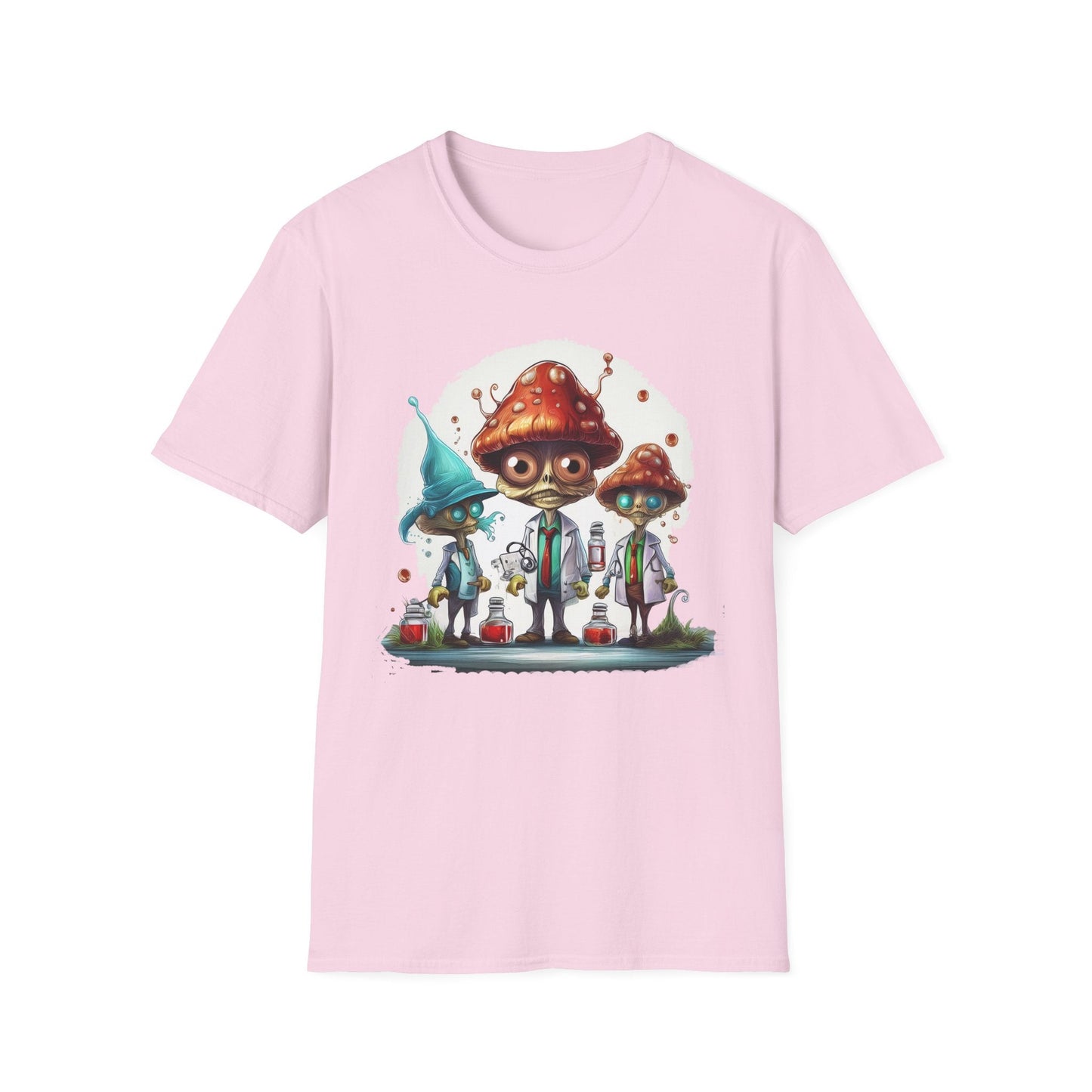 Mashroom Tee Shirt Unisex Funny Mashroom Design Cotton Tee Gildan Softstyle 64000