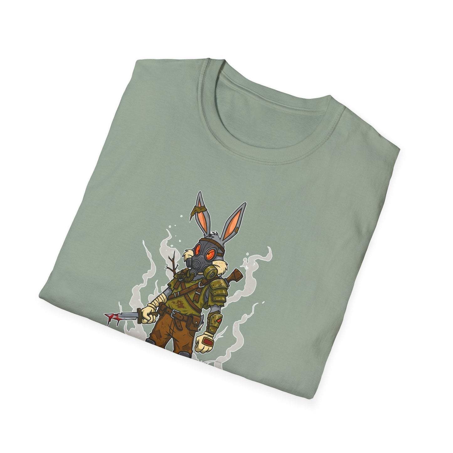 Cartoon Bunny Graphic Unisex Cotton Animal Animation Artwork Design Tee 12