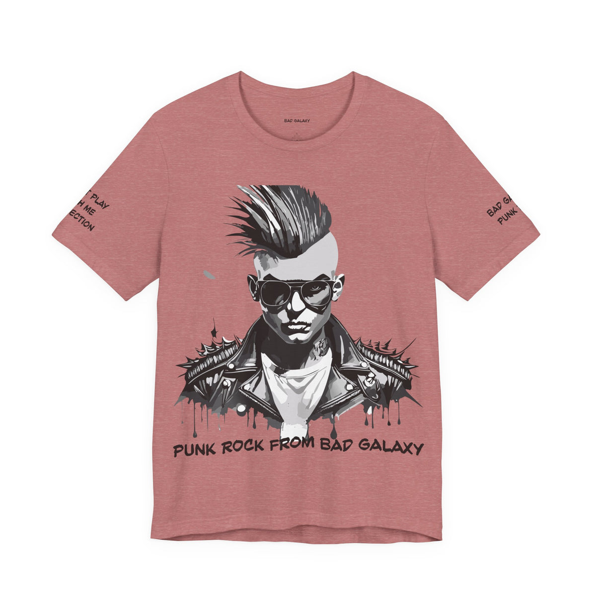 Punk Rock Graphic Unisex Cotton Bella+Canvas Tee with Art Design b30