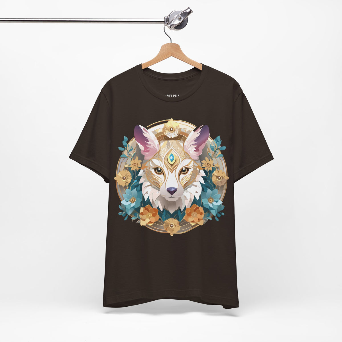Medallion Graphic Unisex Cotton Bella+Canvas Tee with Art Design d72