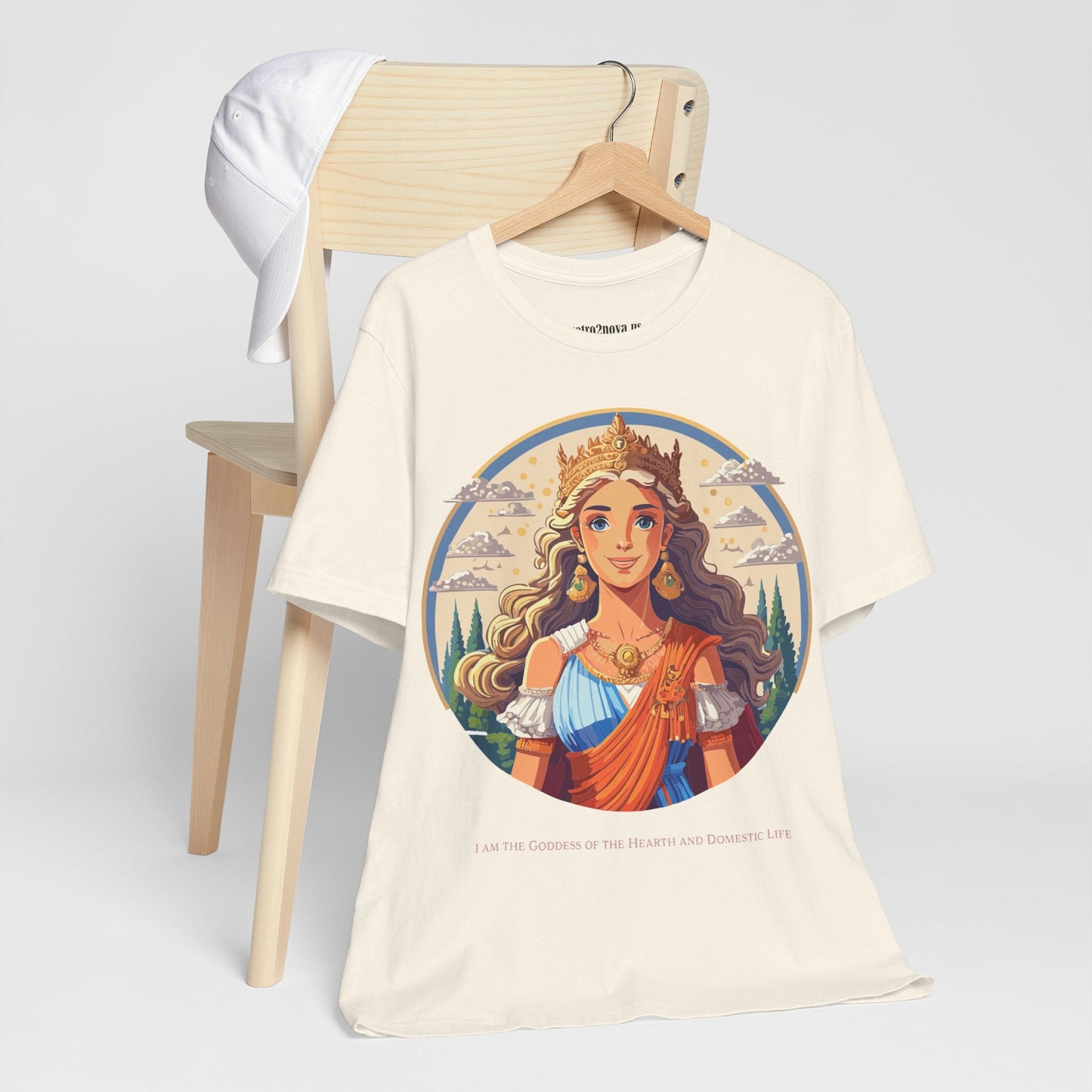 Goddess Shirt Graphic Cotton T Shirt Unisex Short Sleeve Original Art By Retro2Nova
