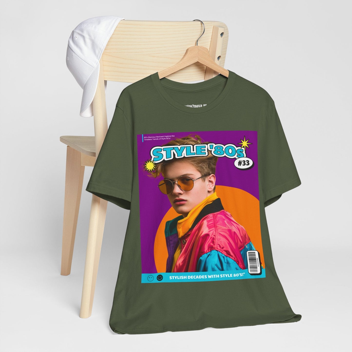 Magazine Cover Shirt Unisex Jersey Tee Bold Vibrant Graphic Tee For Standout Style
