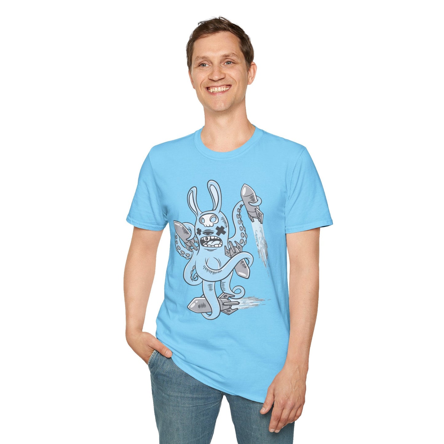 Cartoon T Shirt Unisex Animation Tee Funny Art Design Gildan Softstyle 64000 Premium Cotton