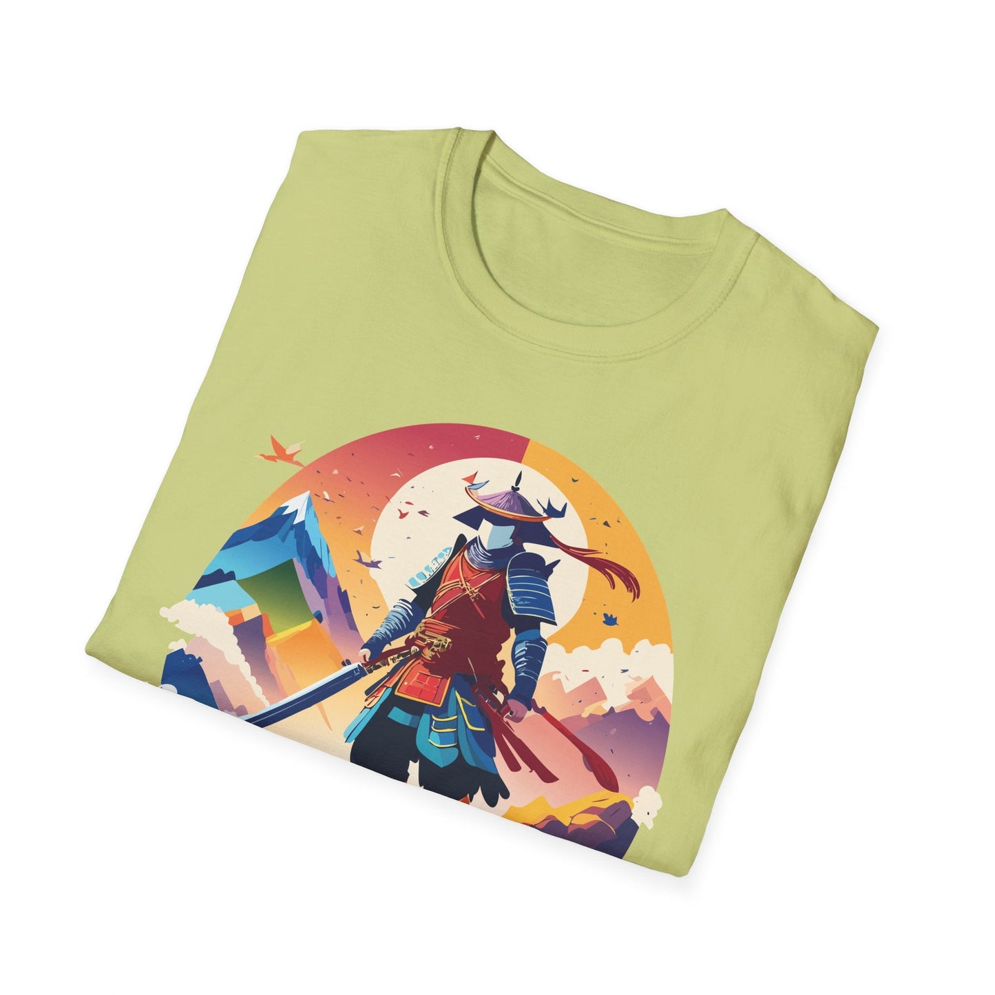 Samurai T Shirt Unisex Softstyle Gildan 64000 100 Percent Ring Spun Cotton Tee For Everyday Wear