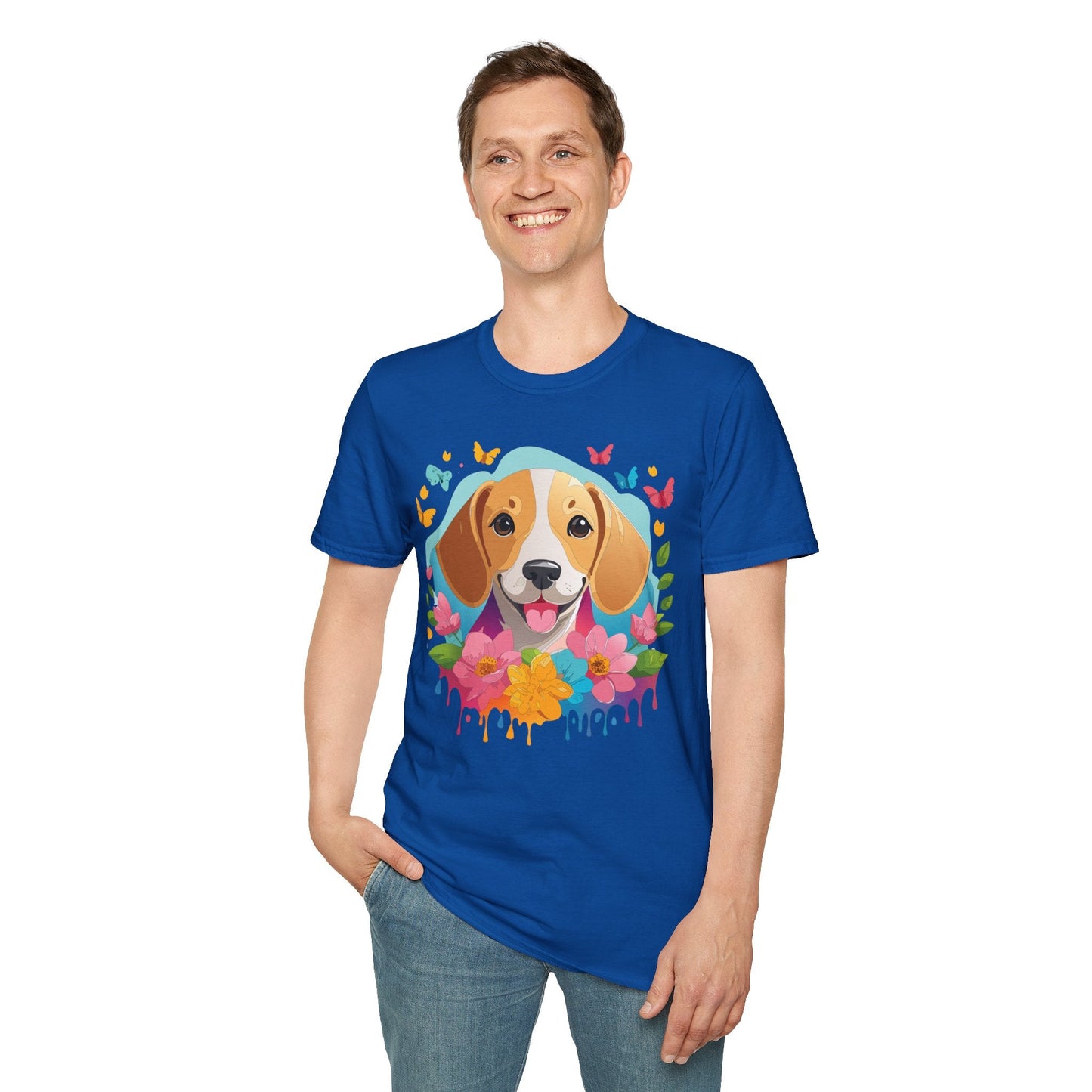 Dog Shirt Unisex Animal Tee Softstyle Cotton Comfort Everyday Wear