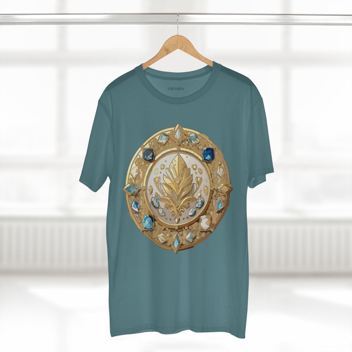Medallion Graphic T-Shirt Unisex 100 Cotton With Gold Art Design Medal Tee 25
