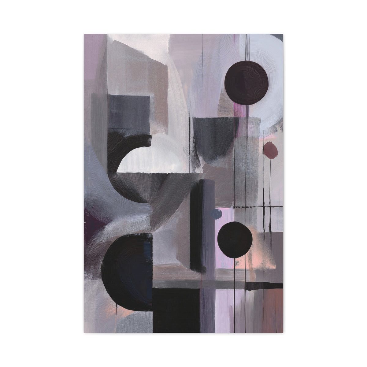 Abstract Geometric Painting Print Canvas 20x24,20x30,24x30 24x32,24x36,30x40 32x48,36x48,40x60 Pine-Wood Inner Frame ABS-46