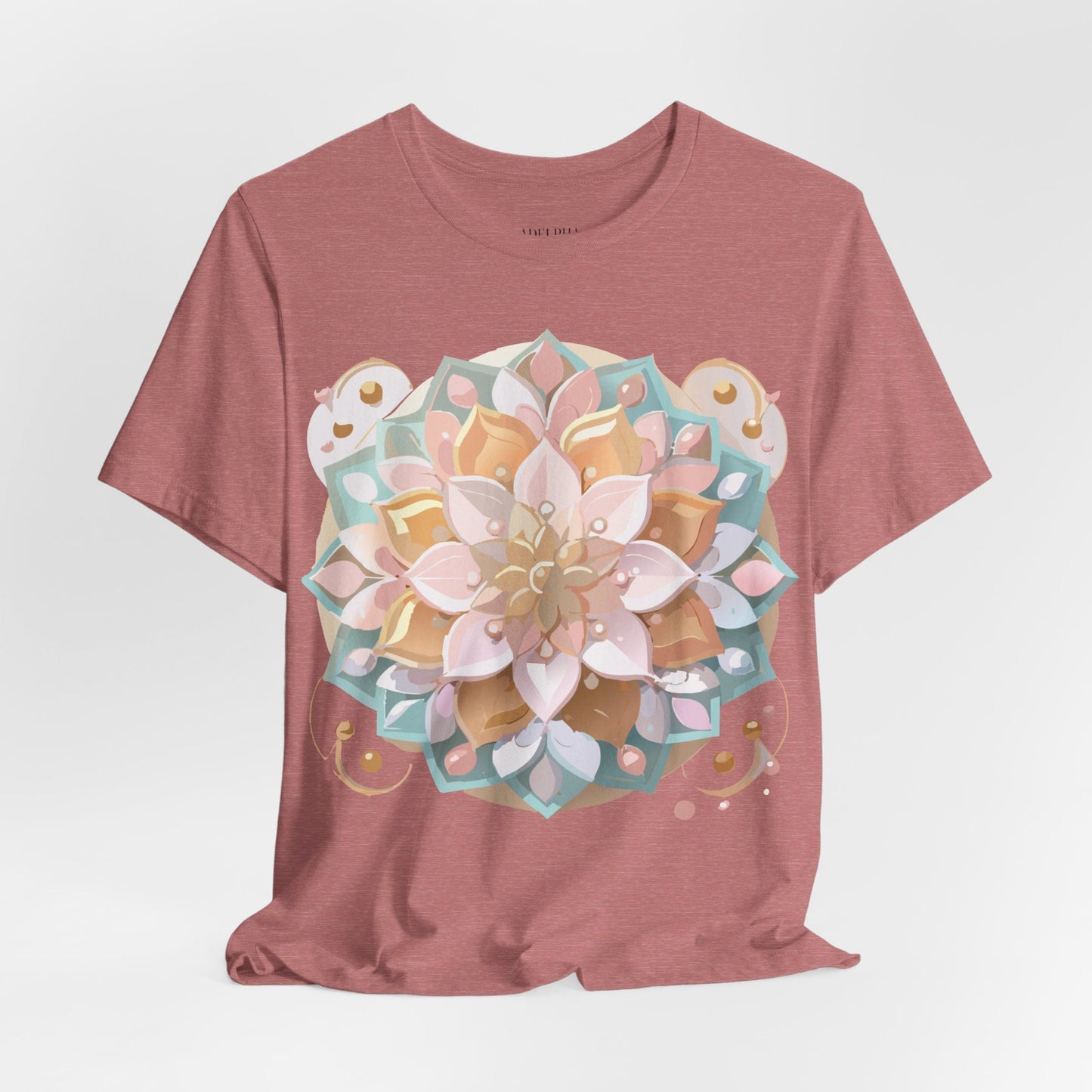 Mandala Shirt Graphic Tee Unisex Adelpha Vintage Inspired Art Design Premium Apparel