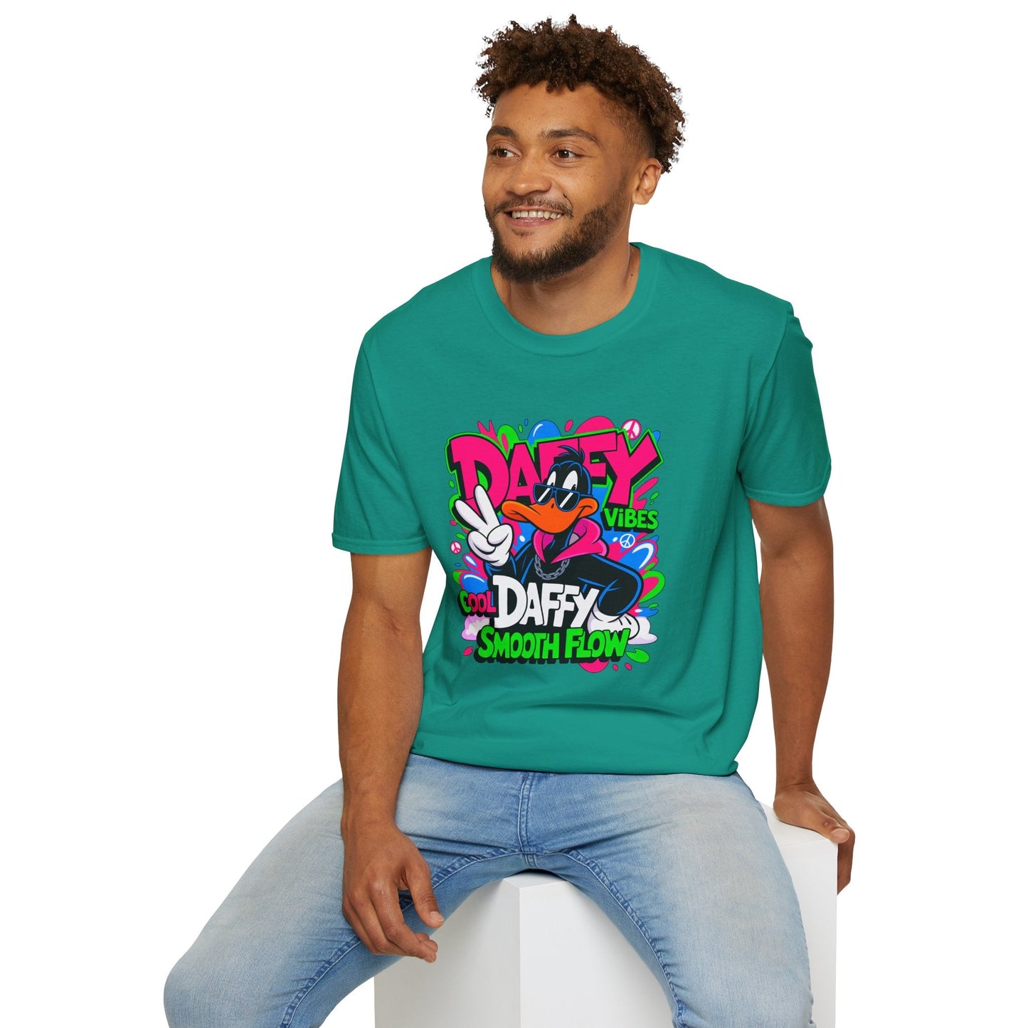 Unisex Cartoon T Shirt With Funny Animals Design Animation Tee Made From Softstyle Cotton