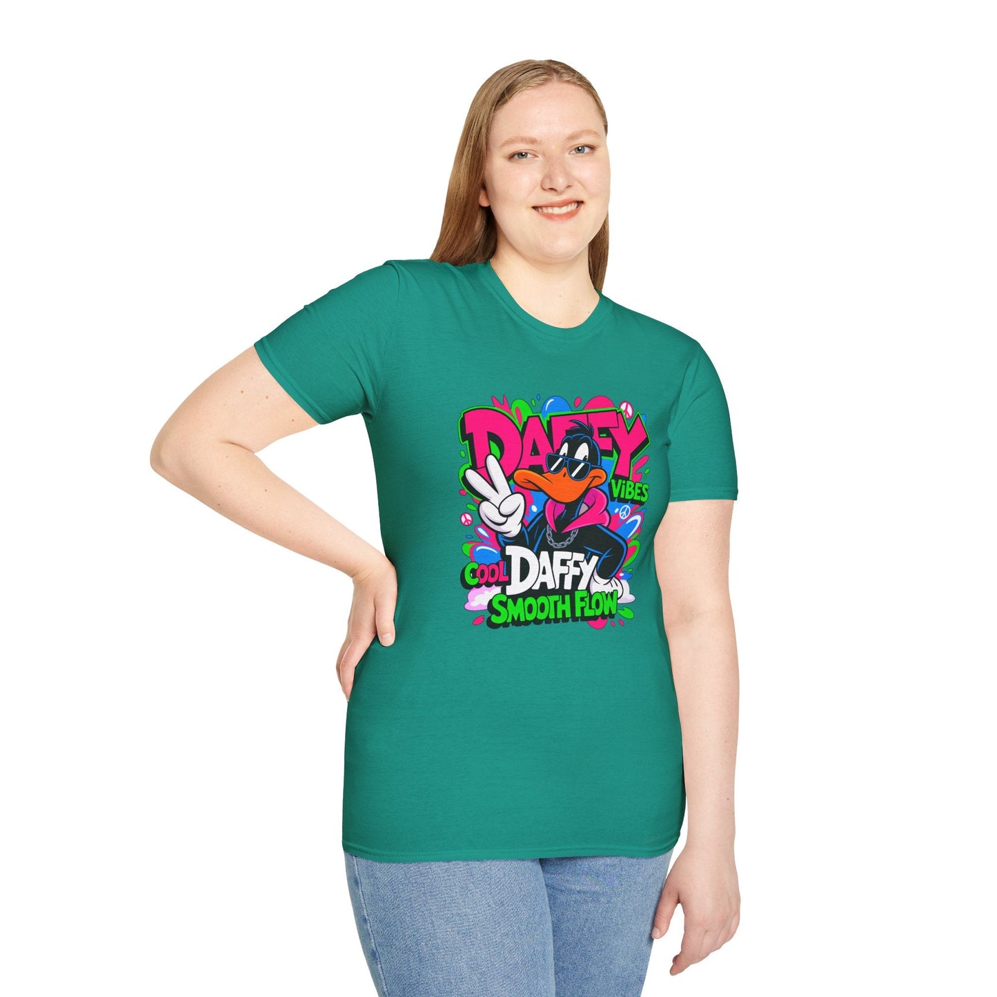 Unisex Cartoon T Shirt With Funny Animals Design Animation Tee Made From Softstyle Cotton