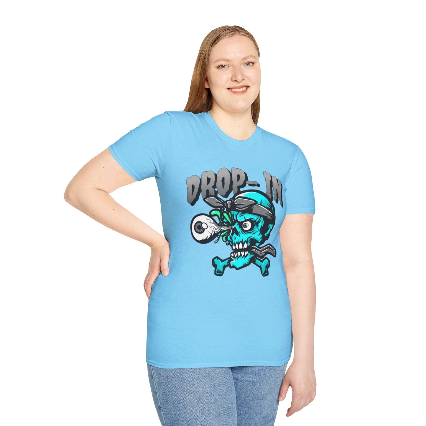 Unisex Skull T Shirt Skeleton Shirt With Skull Artwork Gildan Softstyle 64000 Cotton Tee