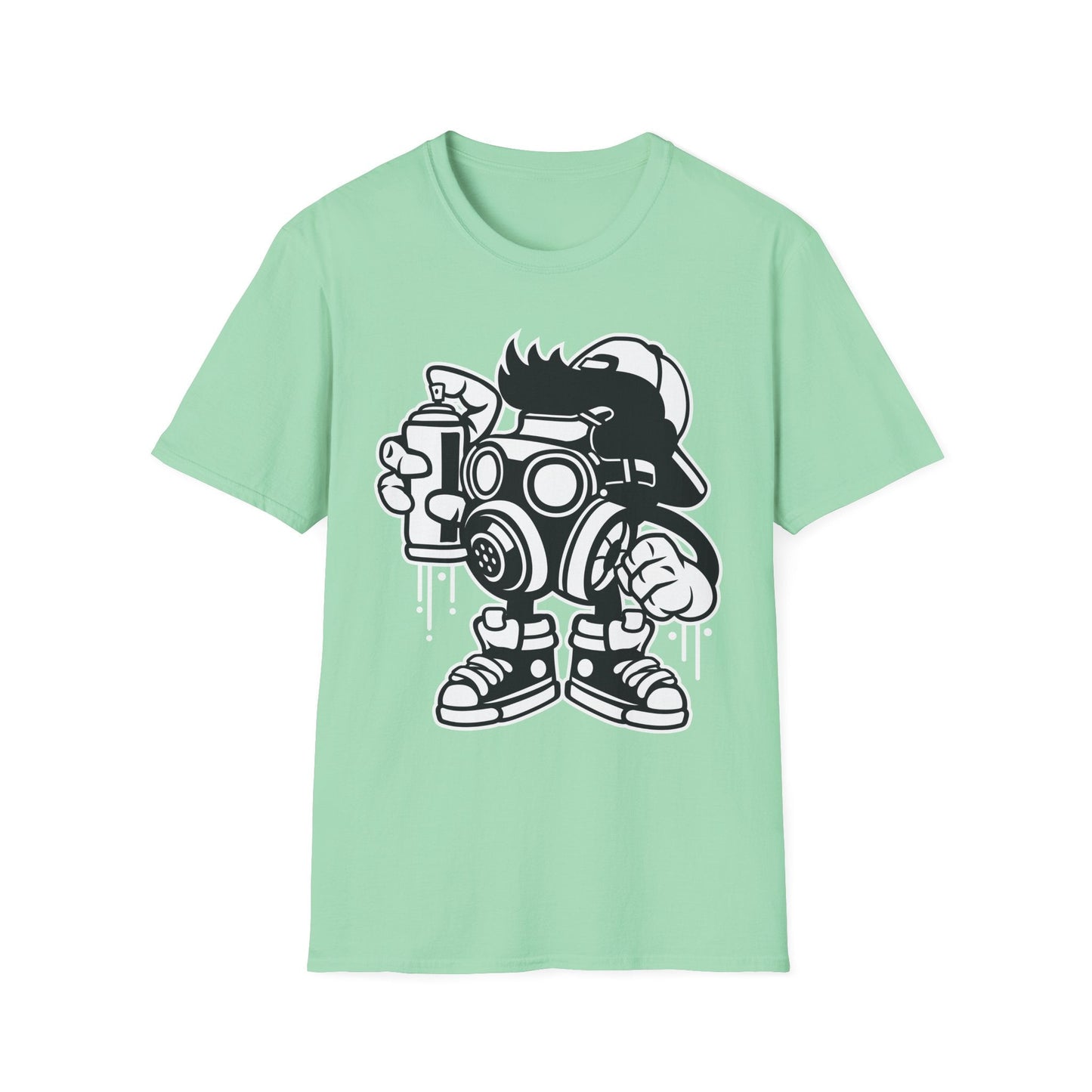 Cartoon T Shirt Unisex Animation Tee Funny Art Design Gildan Softstyle 64000 Ring Spun Cotton