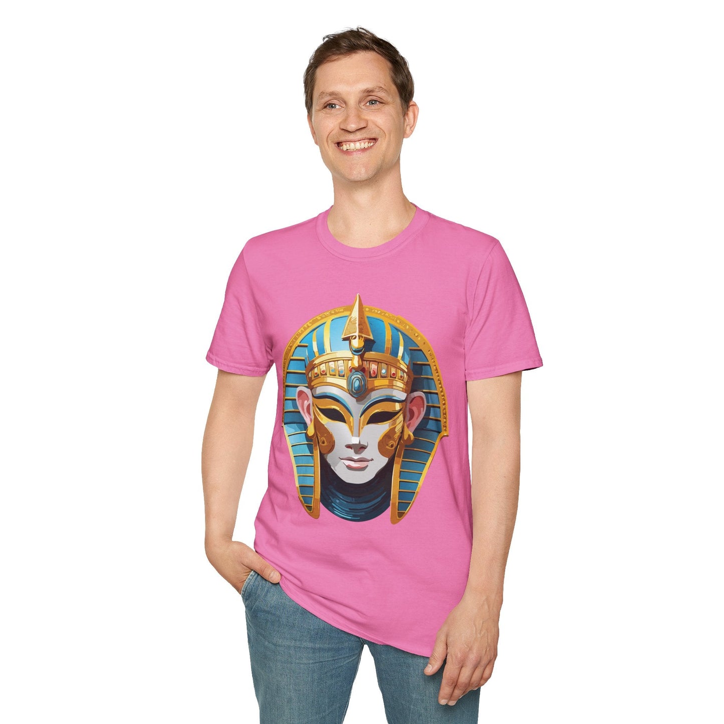 Mask Graphic Unisex Cotton Masquerade Design Artwork Tee 16