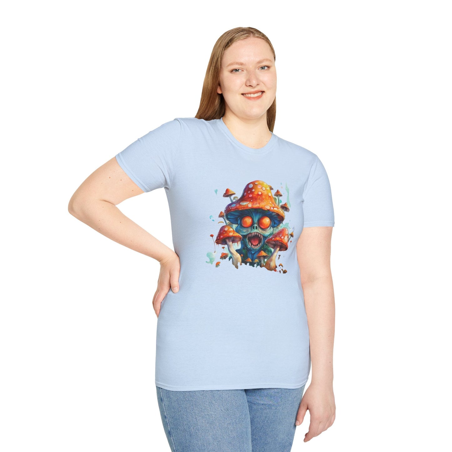 Mashroom Tee Shirt Unisex Softstyle 64000 Graphic Tee Funny Mashroom Design Gift