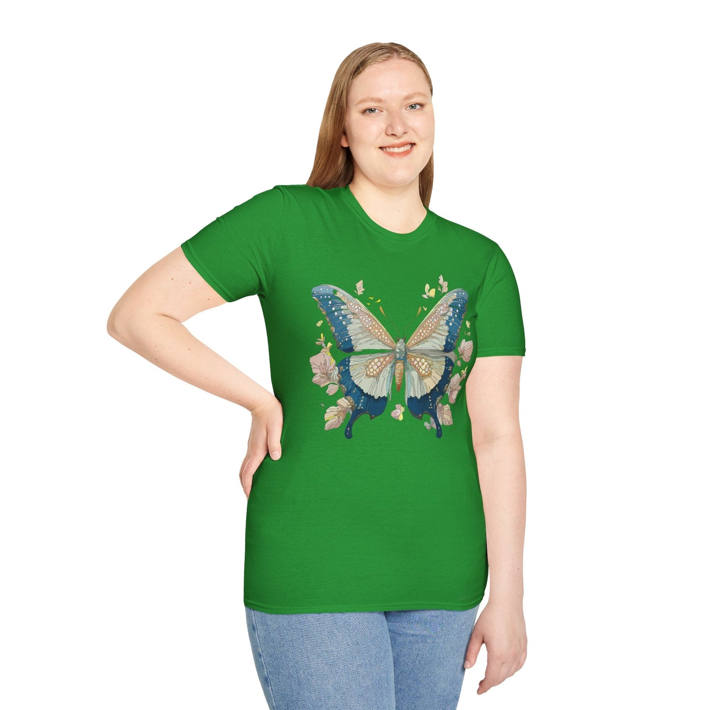 Butterfly Shirt Unisex T Shirt Monarch Butterfly Softstyle Gildan 100 Cotton Tee