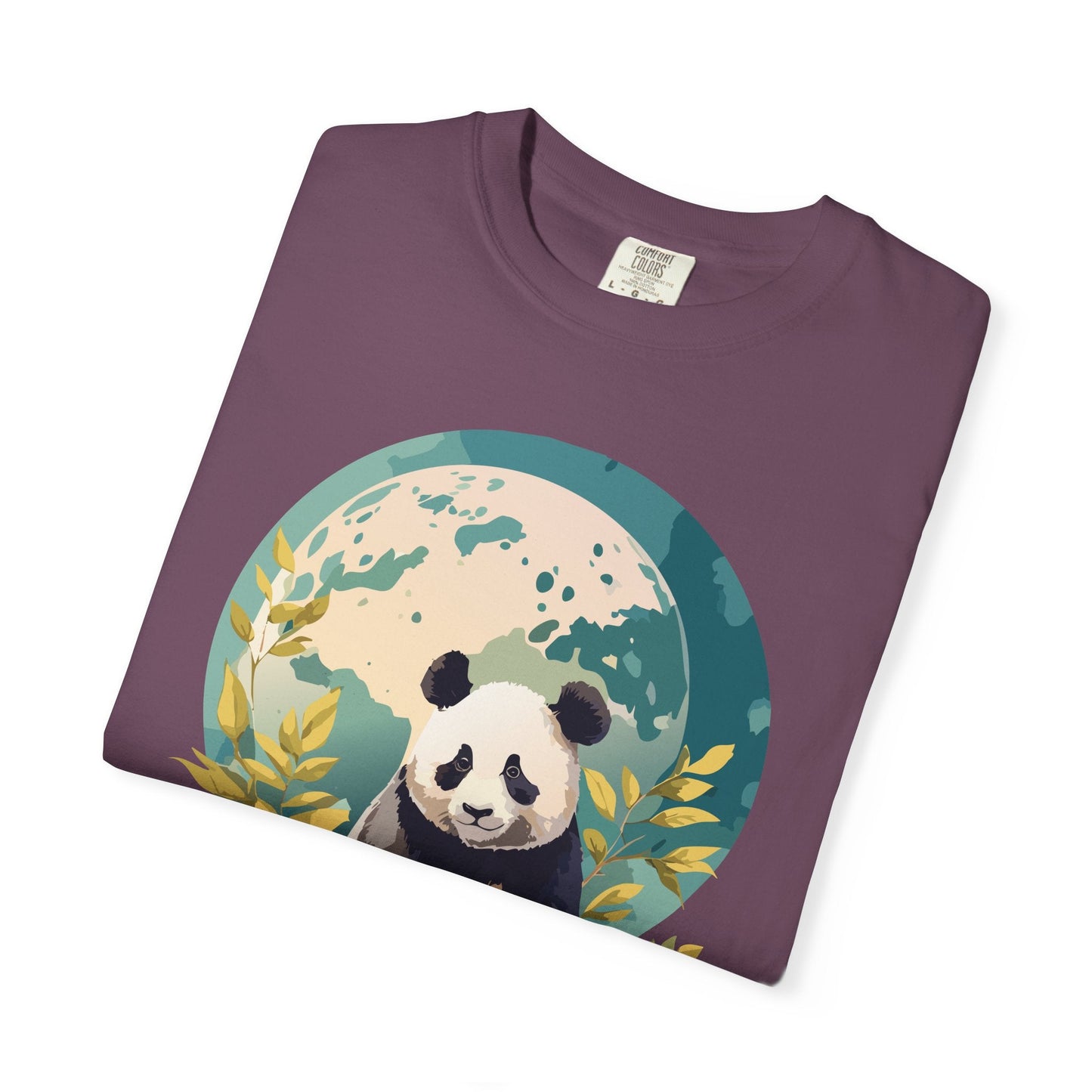 Panda Portrait Graphic T-Shirt Unisex Cotton Floral Animal Art Tee pp6