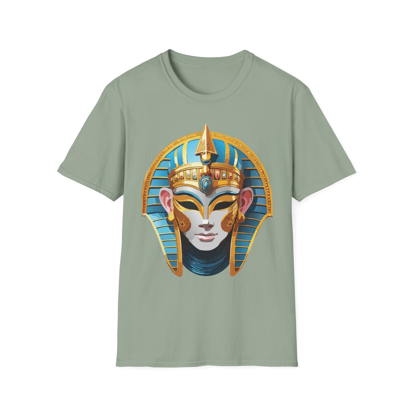 Mask Design Tee Shirt For Unisex Comfort Gildan Softstyle 64000 Ring Spun Cotton