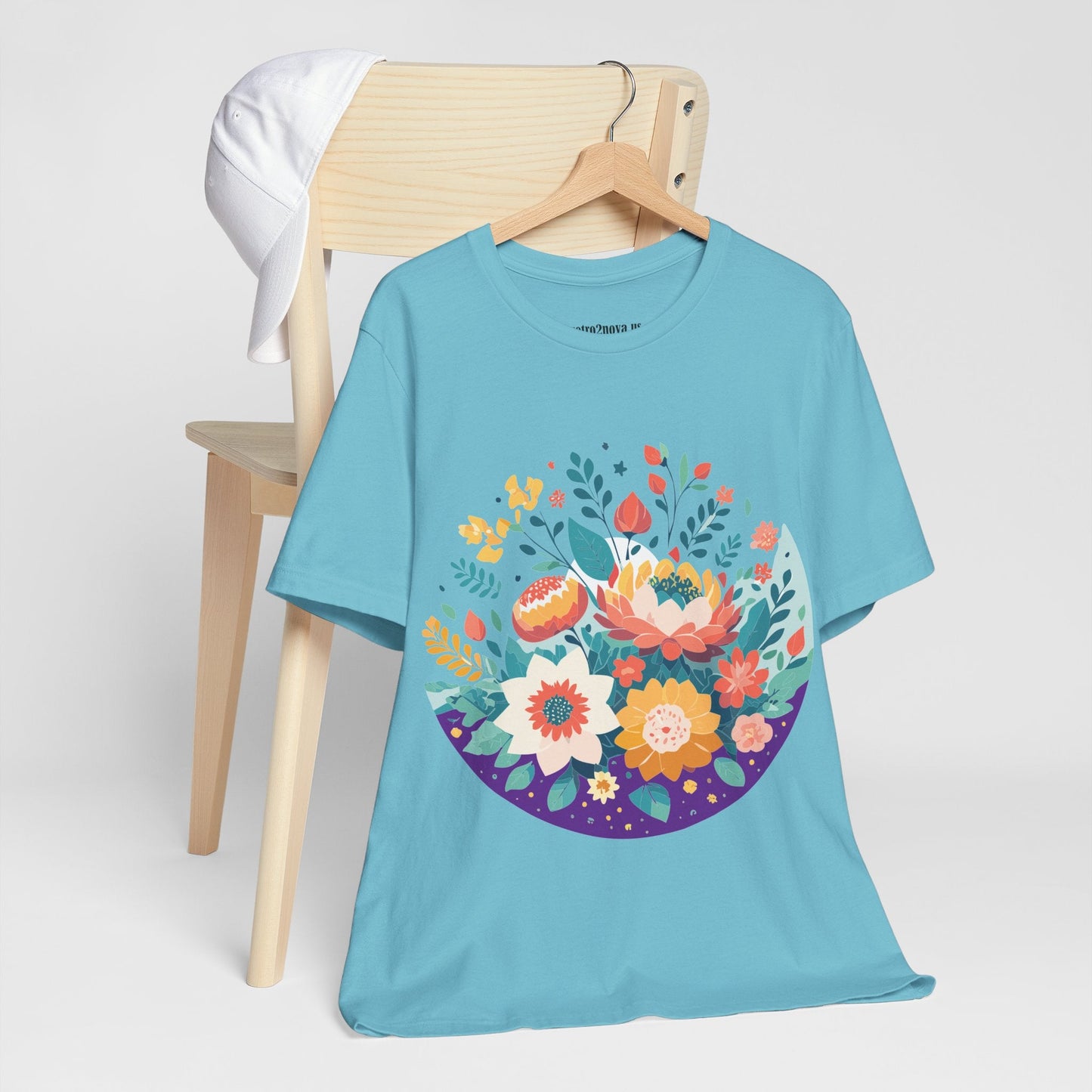 Flowers Shirt Floral Shirt Unisex Jersey Short Sleeve Tee Breathable Fabric Free Shipping