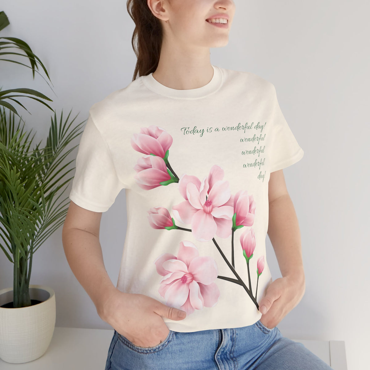 Floral Graphic Tee Shirt - Bella+Canvas Unisex 100 Cotton 55
